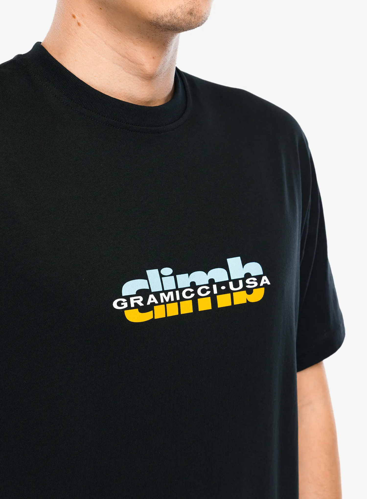 Medvilniniai marškinėliai Gramicci Climb Tee - vintage black