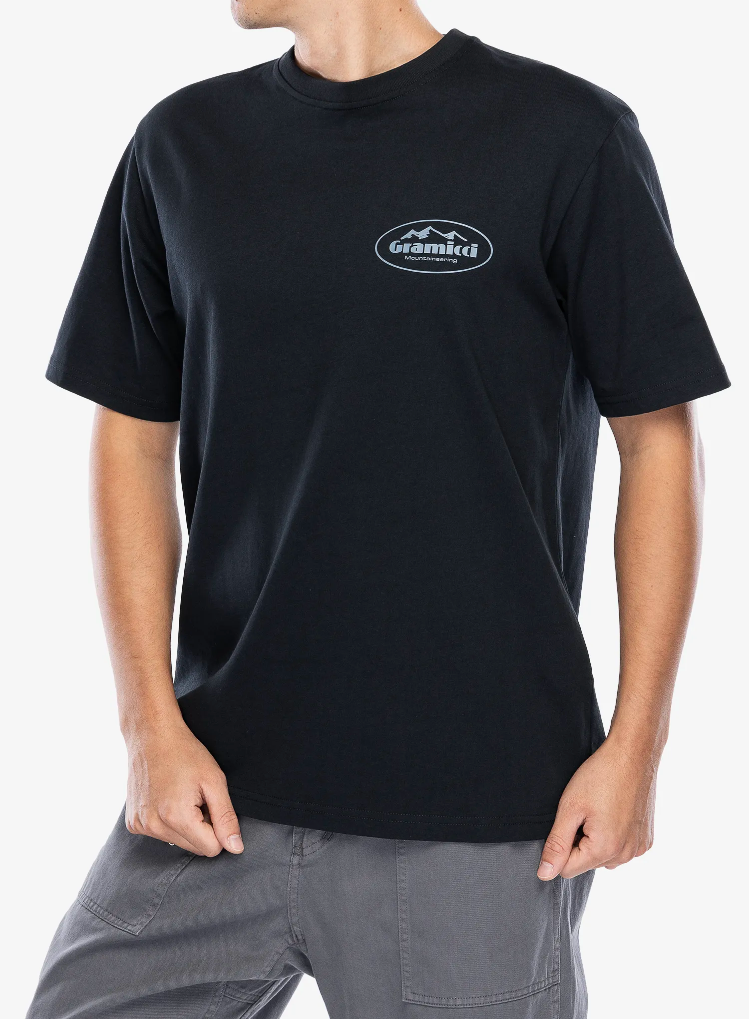 Medvilniniai marškinėliai Gramicci Mountaineering Tee - vintage black