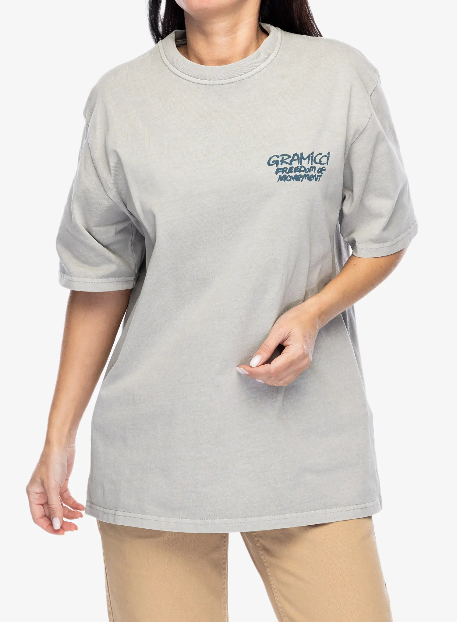 Medvilniniai marškinėliai Gramicci Napping Climber Tee - pigment slate
