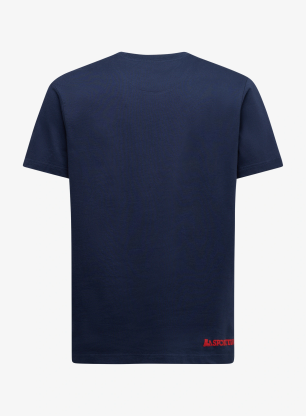 Medvilniniai marškinėliai La Sportiva Circle Logo T-Shirt - night sky/mountain red