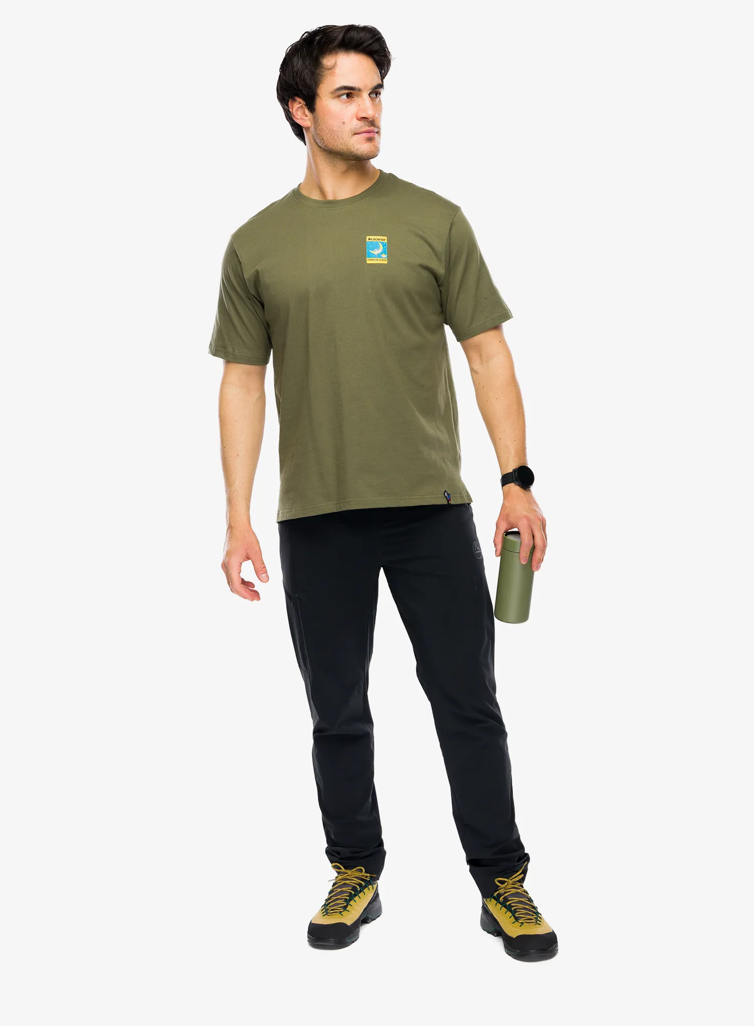 Medvilniniai marškinėliai La Sportiva Moon Patch T-Shirt - cypress