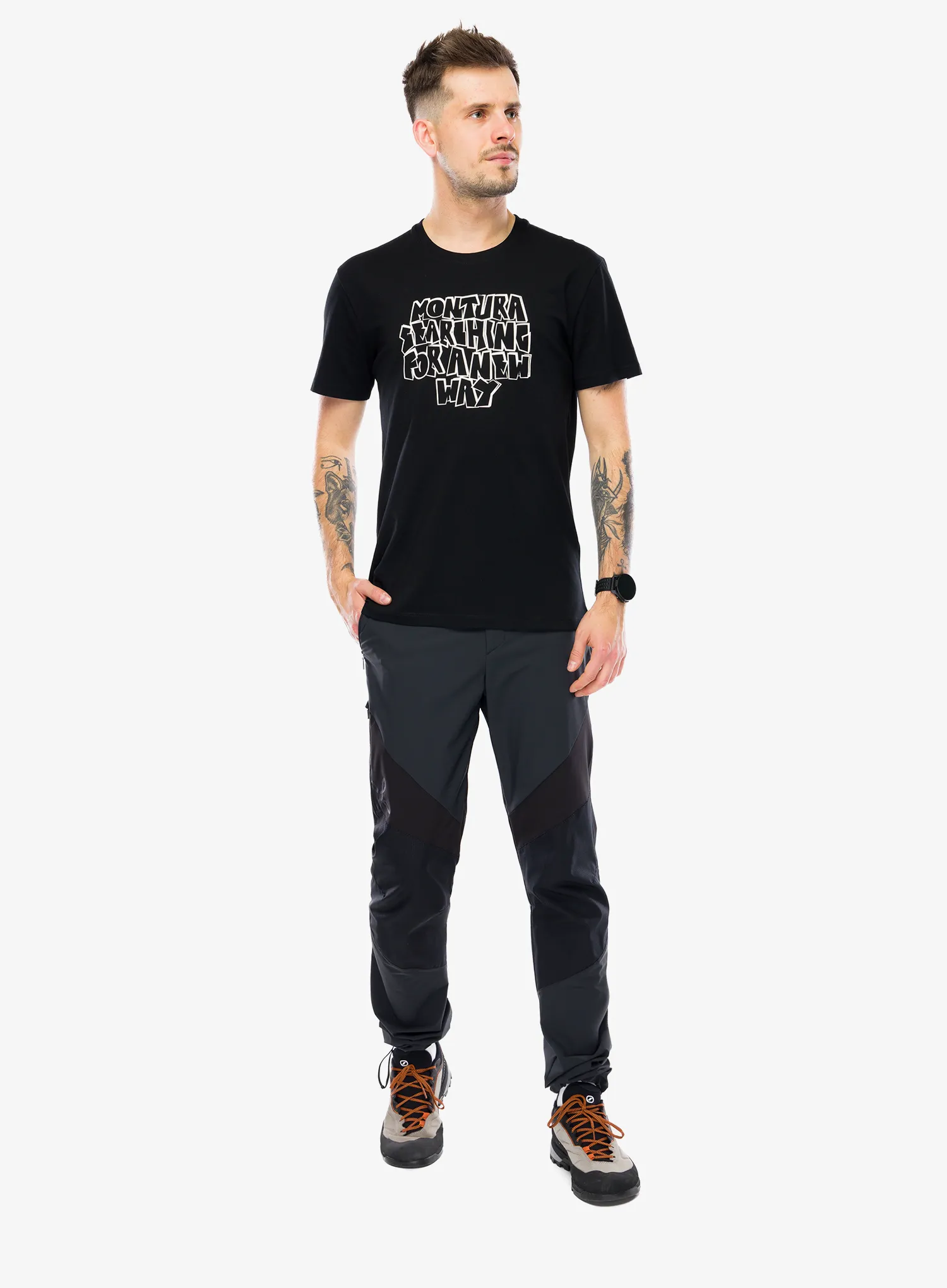 Medvilniniai marškinėliai Montura Knots T-Shirt - black