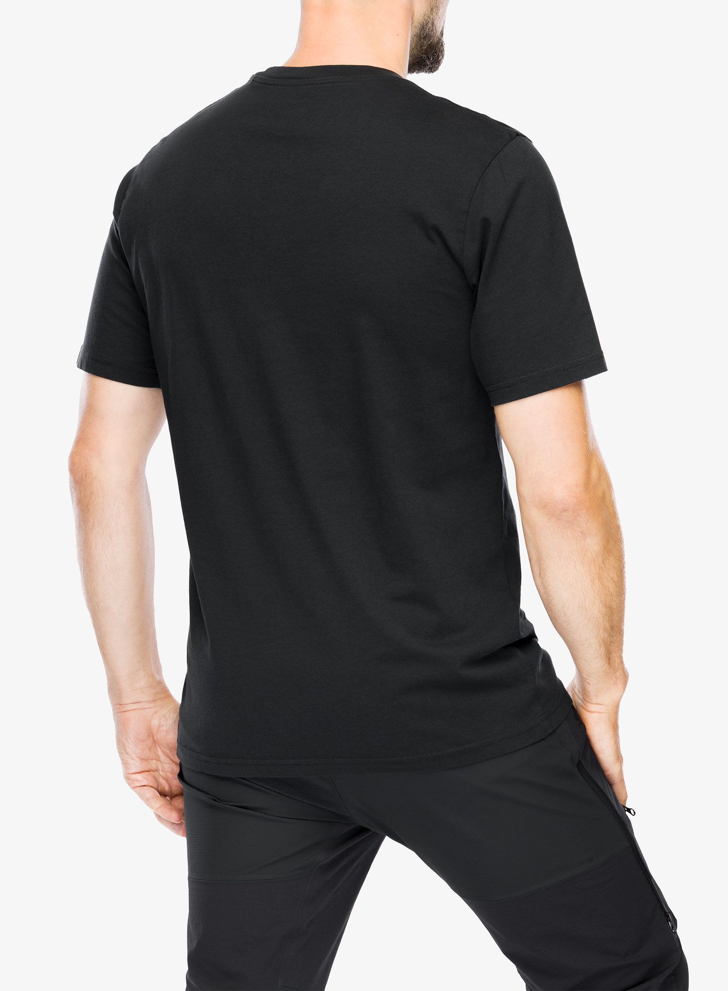 Medvilniniai marškinėliai Norrona /29 Cotton Activity Embroidery T-Shirt - caviar