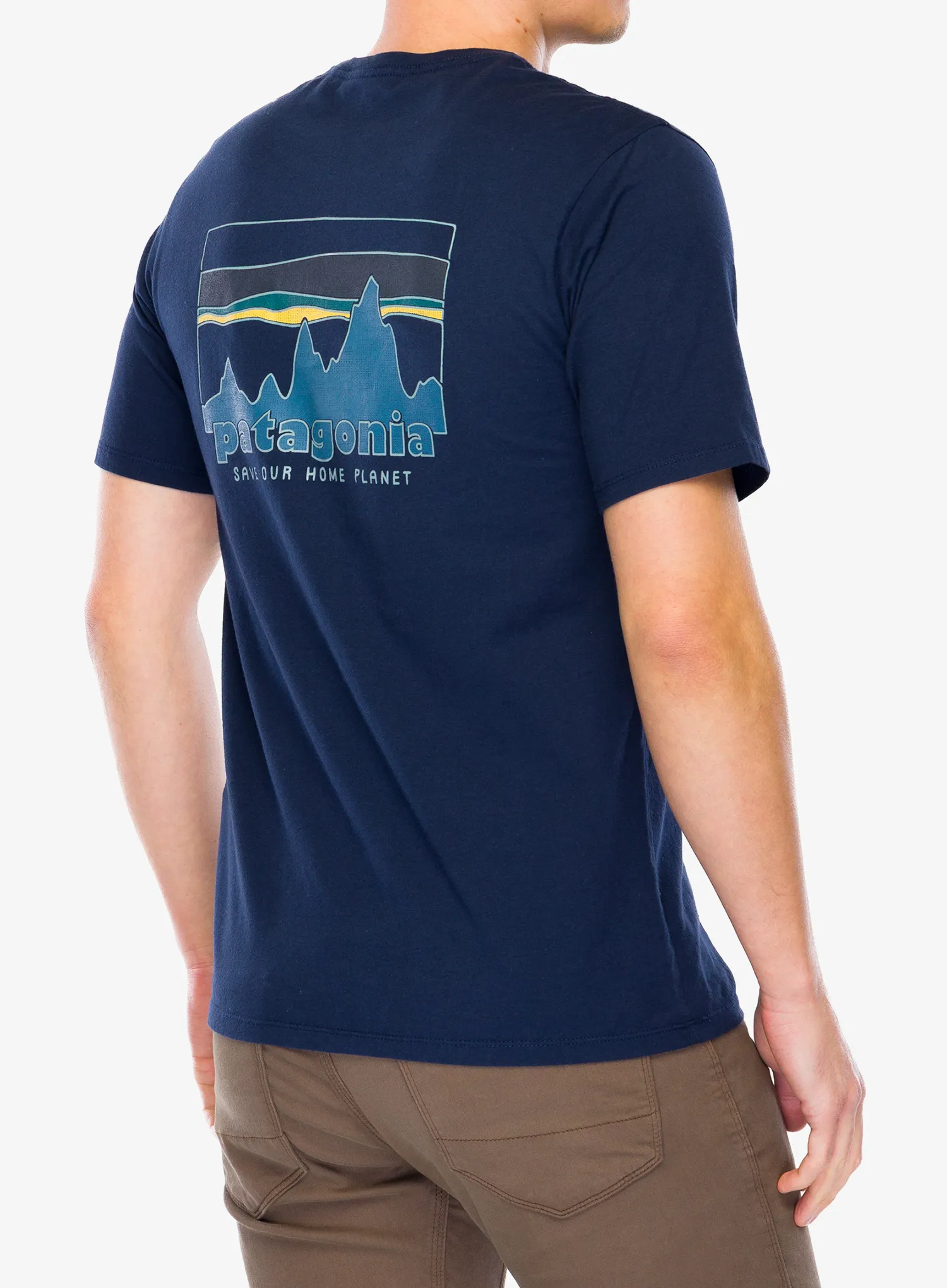 Medvilniniai marškinėliai Patagonia 73 Skyline Organic T-Shirt - new navy