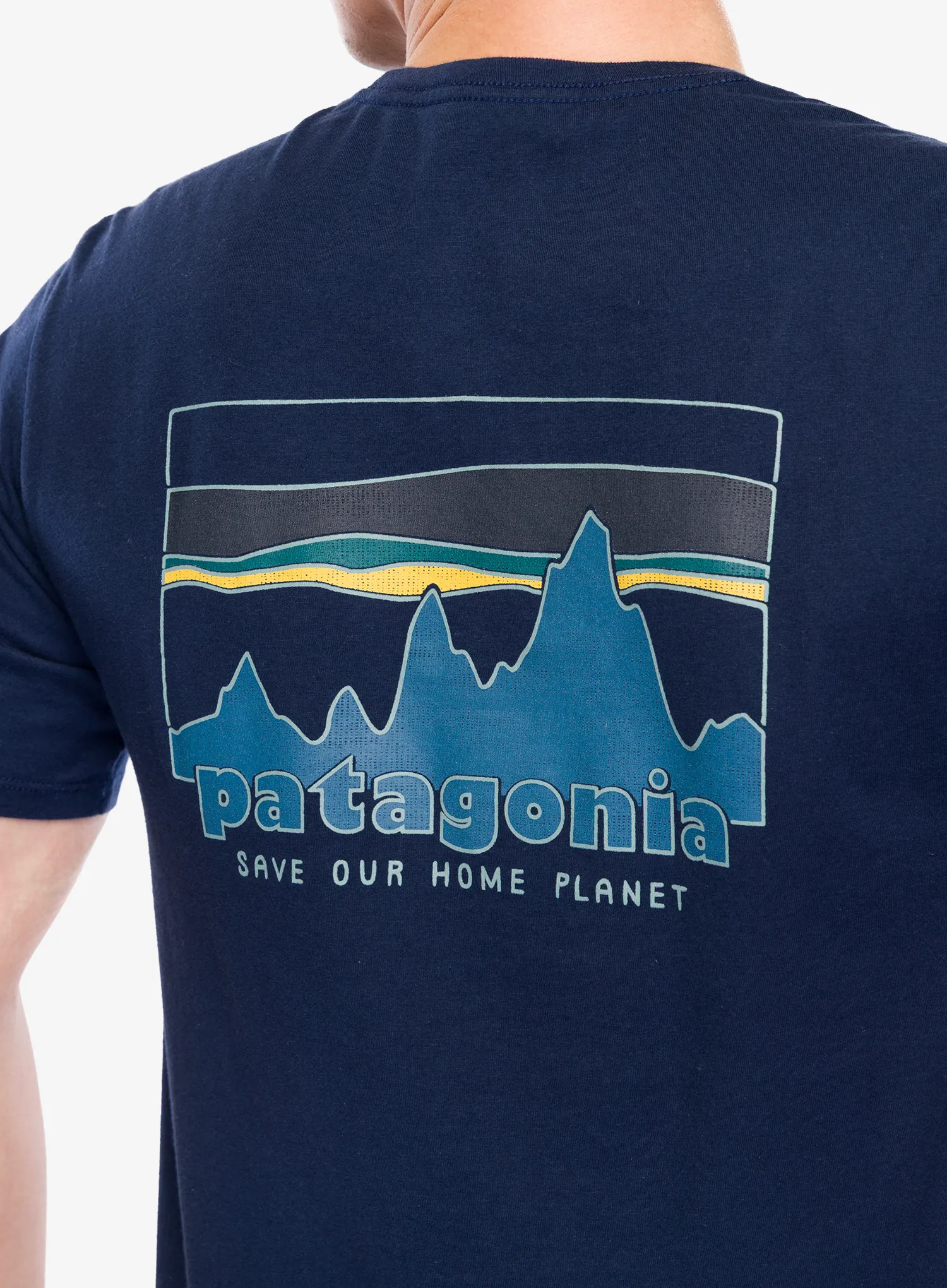 Medvilniniai marškinėliai Patagonia 73 Skyline Organic T-Shirt - new navy