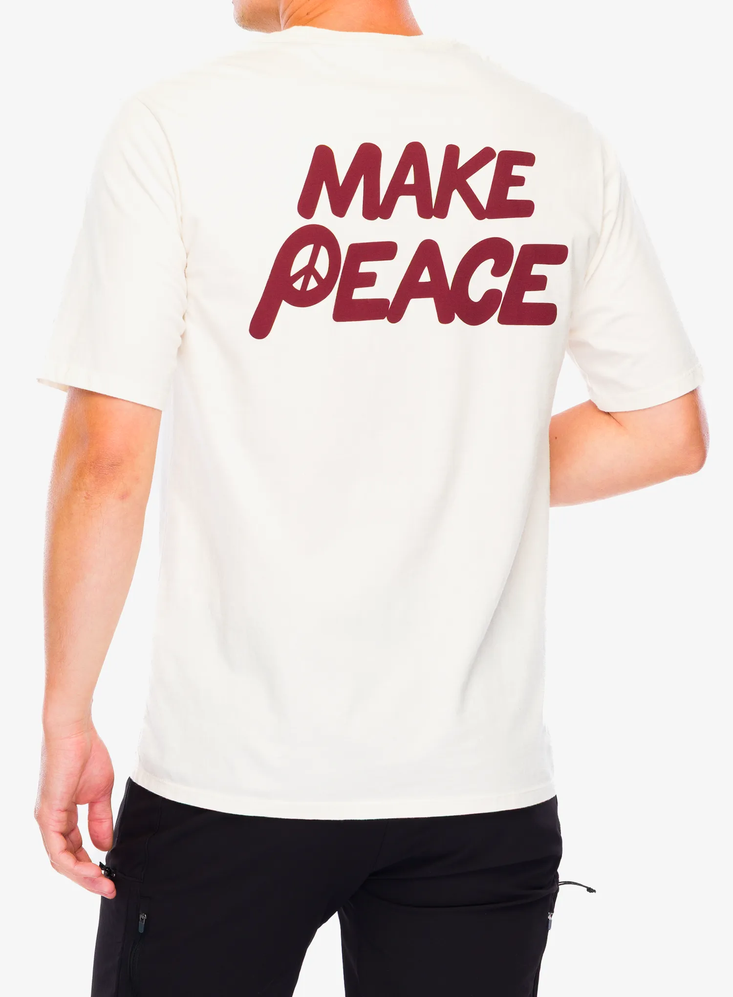 Medvilniniai marškinėliai Patagonia Balance Organic T-Shirt - peace seeds/undyed natural