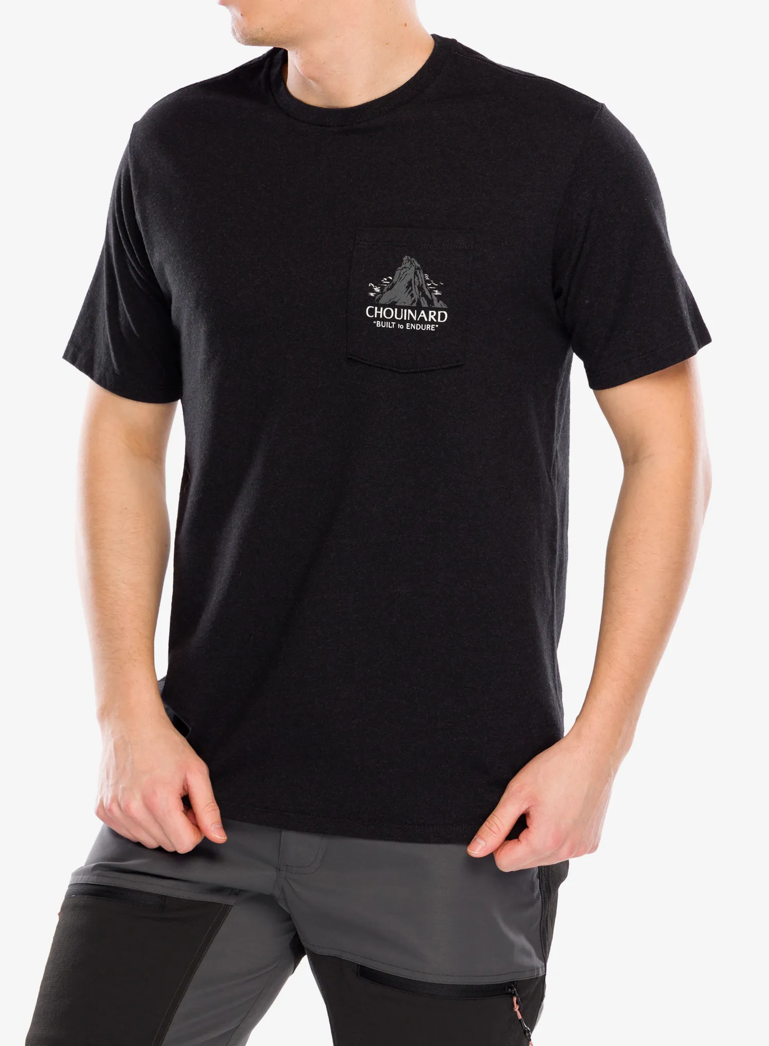 Medvilniniai marškinėliai Patagonia Chouinard Crest Pocket Responsibili-Tee - ink black