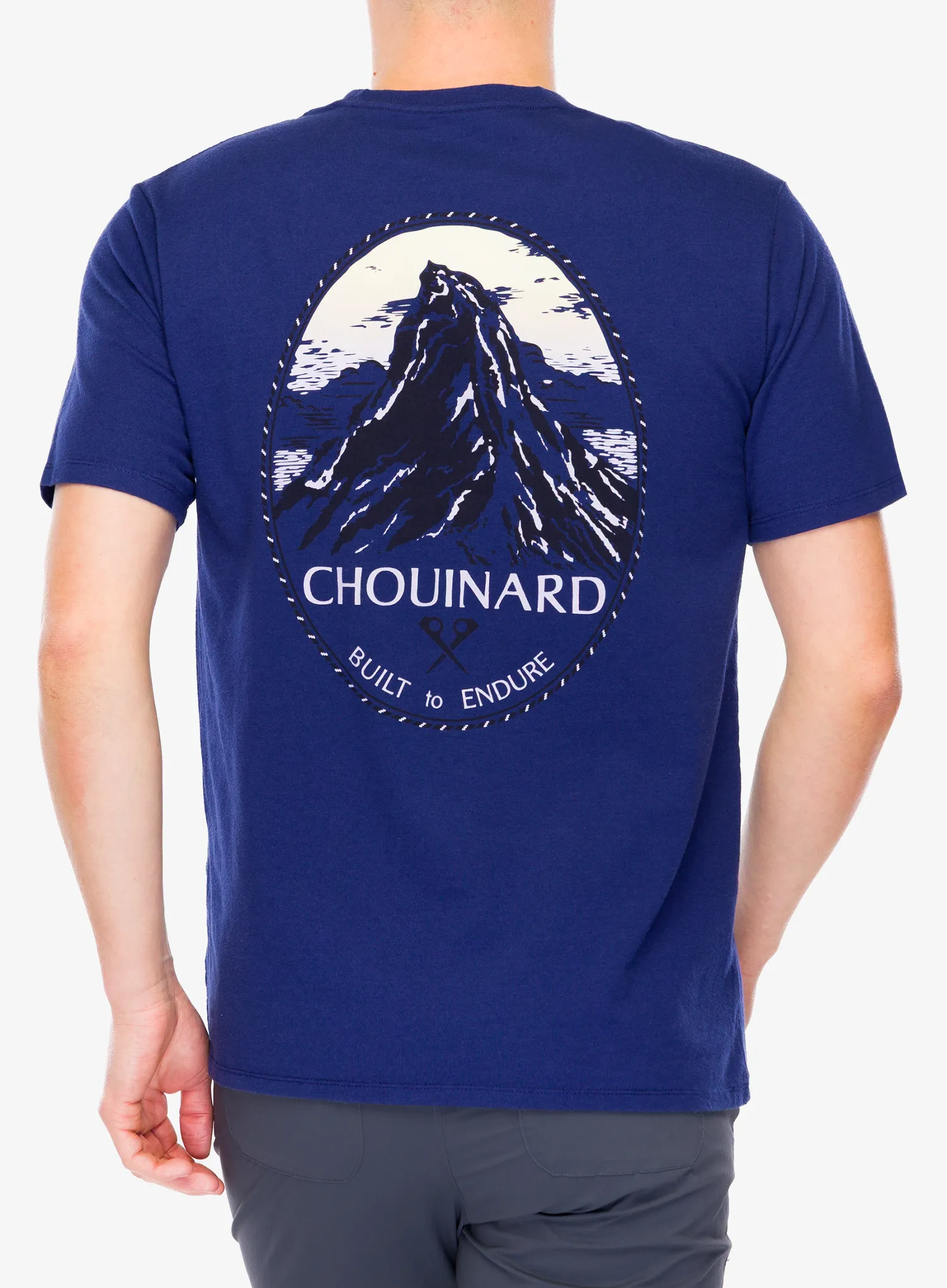 Medvilniniai marškinėliai Patagonia Chouinard Crest Pocket Responsibili-Tee - solstice purple