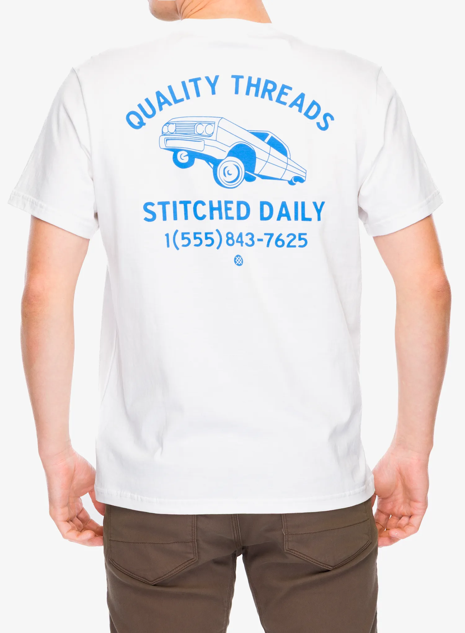 Medvilniniai marškinėliai Stance Quality Threads Tee - white