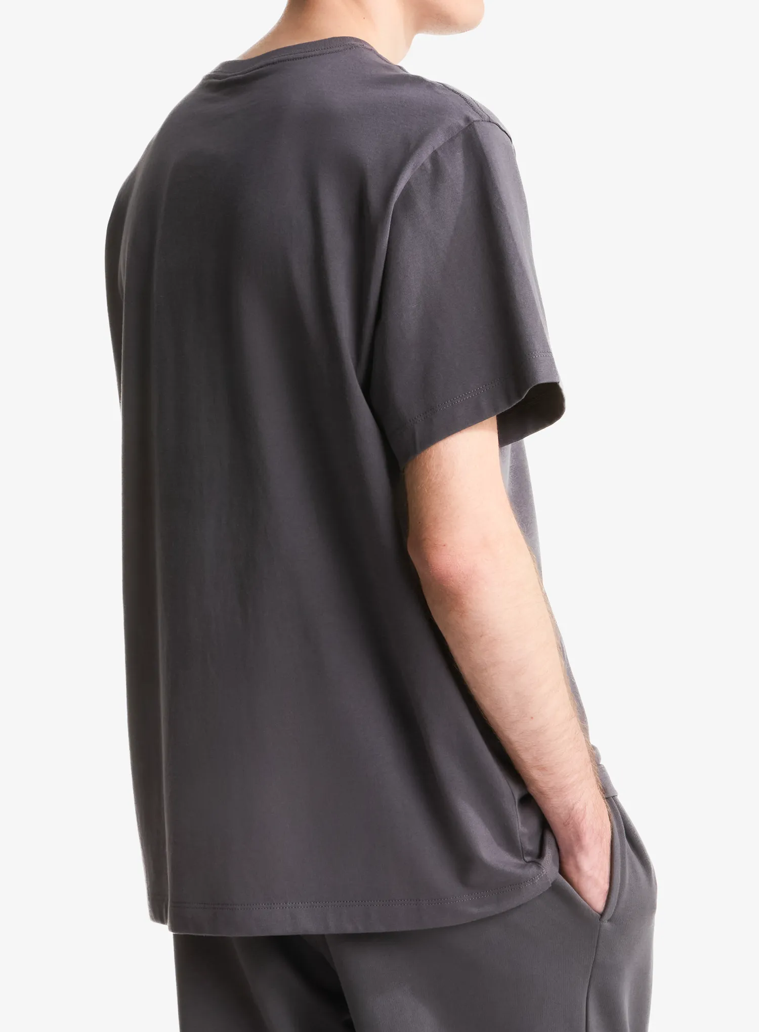 Medvilniniai marškinėliai The North Face Essential Center Logo Relaxed SS - anthracite grey