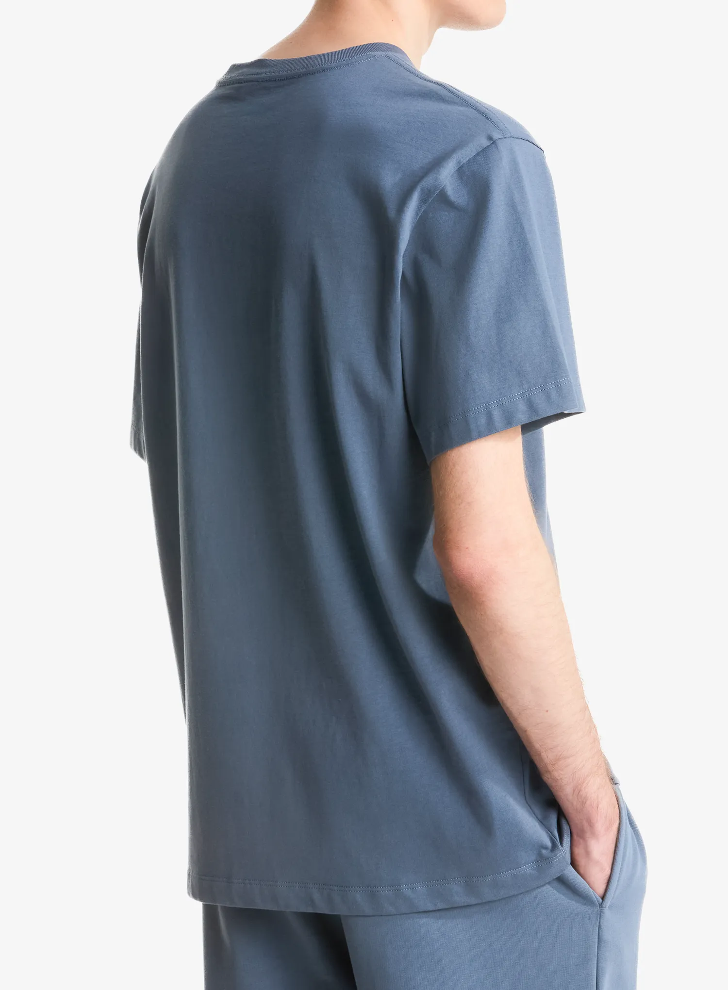 Medvilniniai marškinėliai The North Face Essential Center Logo Relaxed SS - granite grey