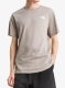 Medvilniniai marškinėliai The North Face Evolution Box Nse Regular Short Sleeve - stone slab
