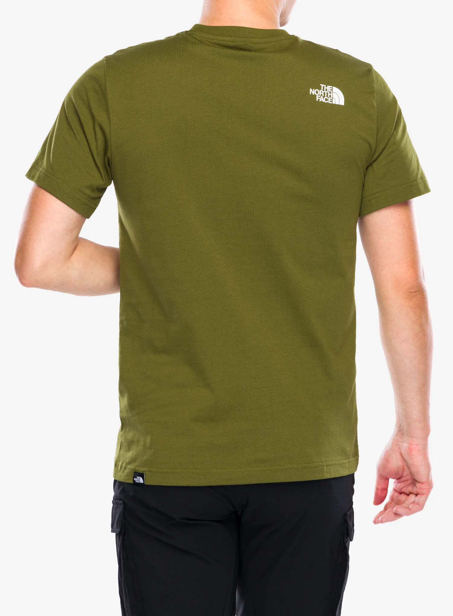 Medvilniniai marškinėliai The North Face S/S Easy Tee - forest olive/tnf white