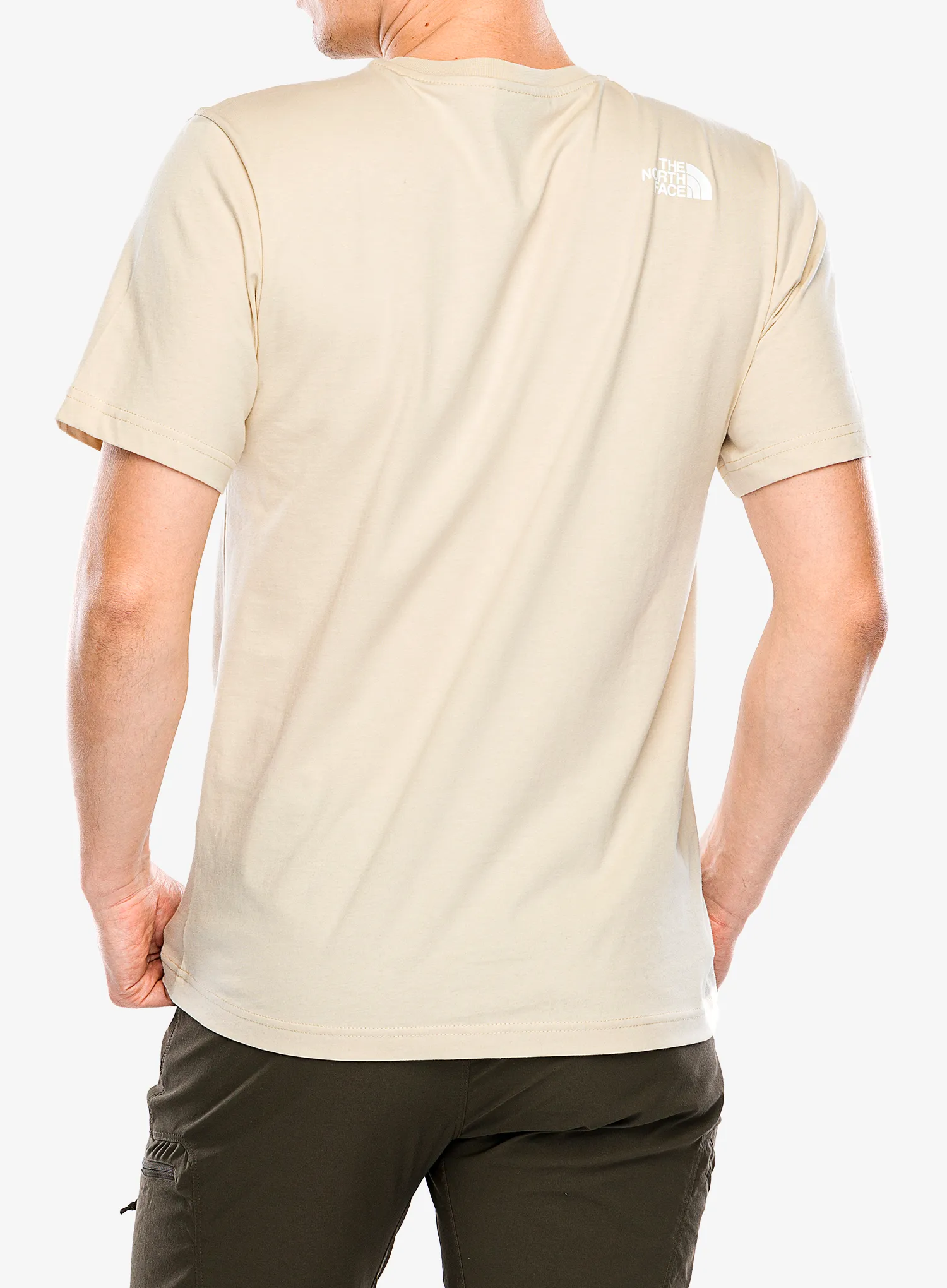 Medvilniniai marškinėliai The North Face S/S Mountain Line Tee - gravel