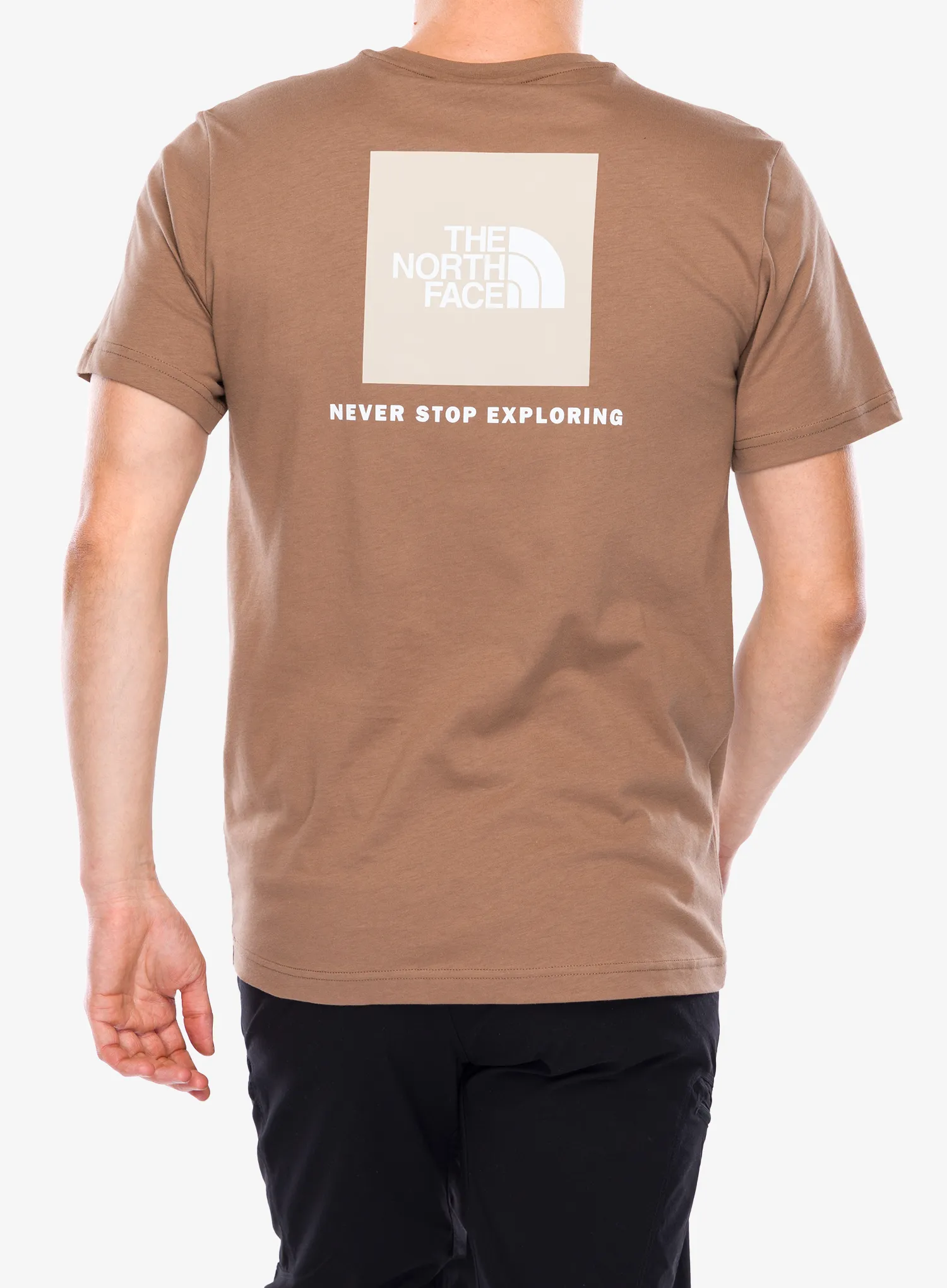 Medvilniniai marškinėliai The North Face S/S Redbox Tee - latte/gravel