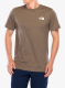 Medvilniniai marškinėliai The North Face S/S Redbox Tee - mocha brown/mushroom