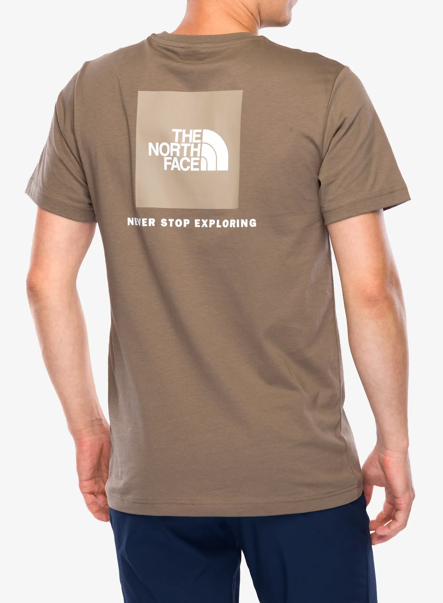 Medvilniniai marškinėliai The North Face S/S Redbox Tee - mocha brown/mushroom