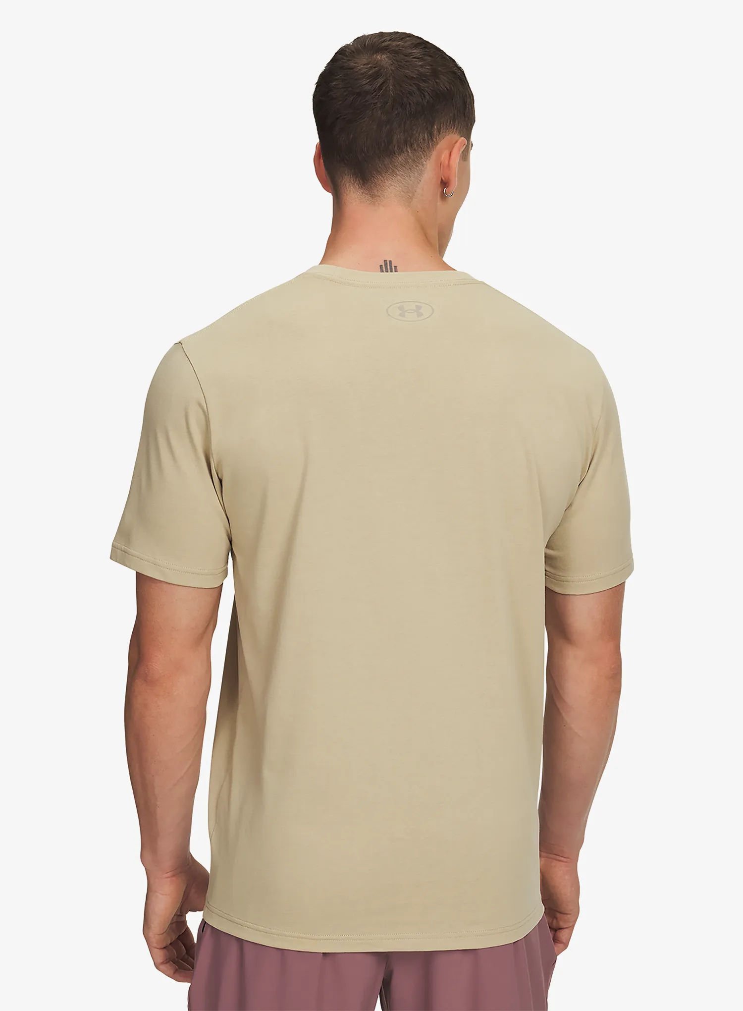 Medvilniniai marškinėliai Under Armour Abc Camo Boxed Logo SS - field khaki/timberwolf taupe