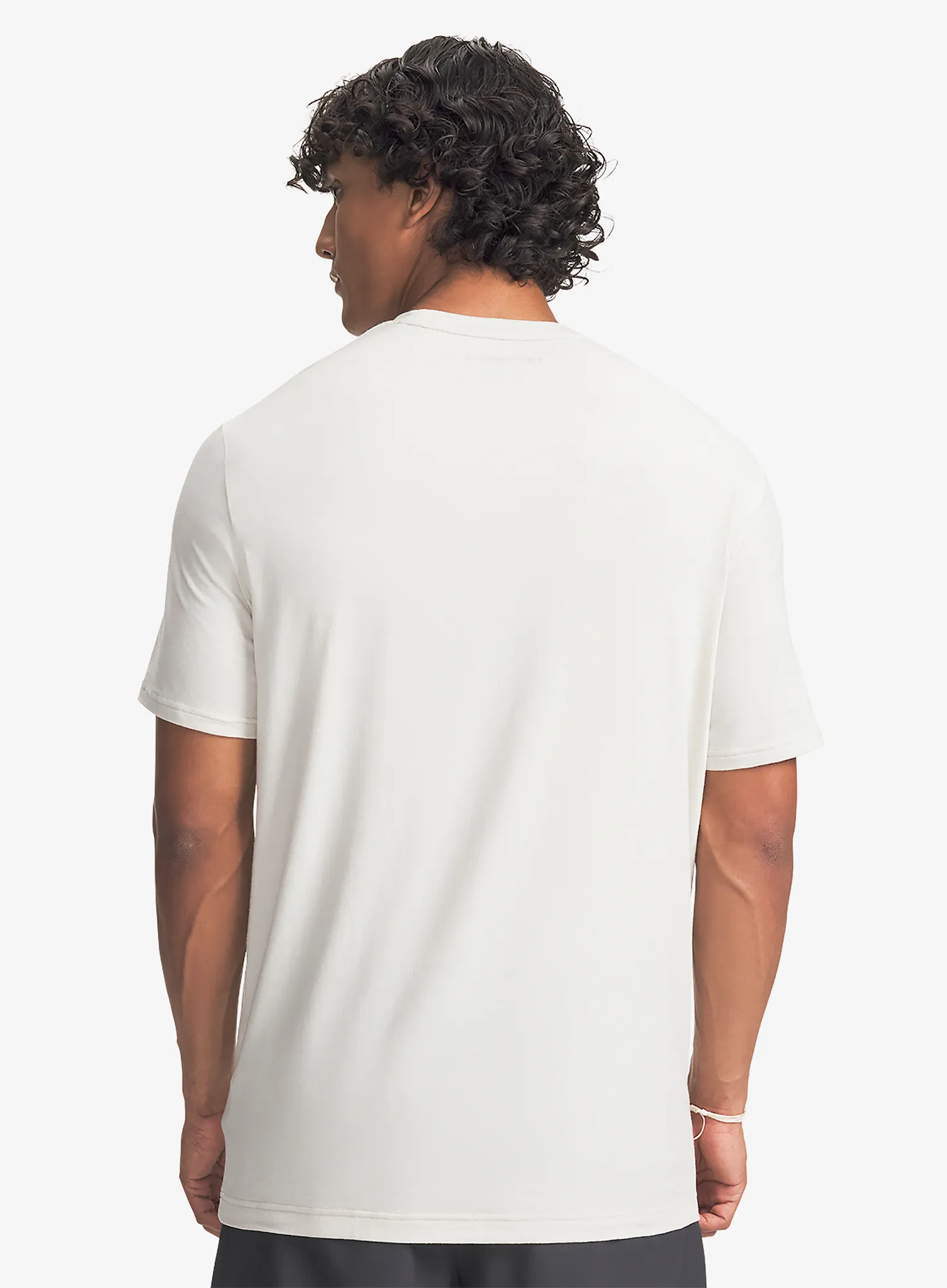 Medvilniniai marškinėliai Under Armour Explor Graphic SS - summit white/city khaki