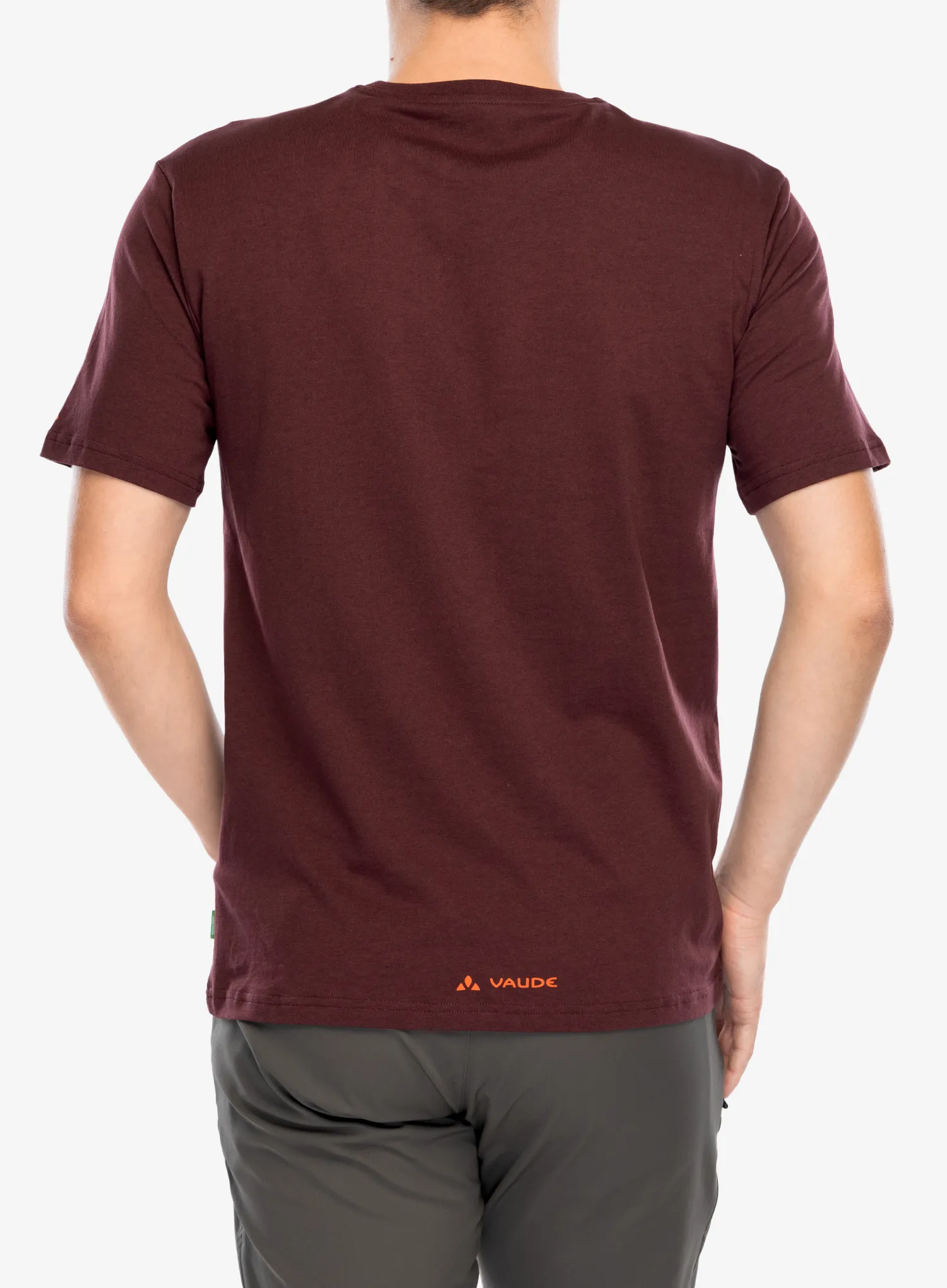 Medvilniniai marškinėliai Vaude Cyclist T-Shirt V - dark oak