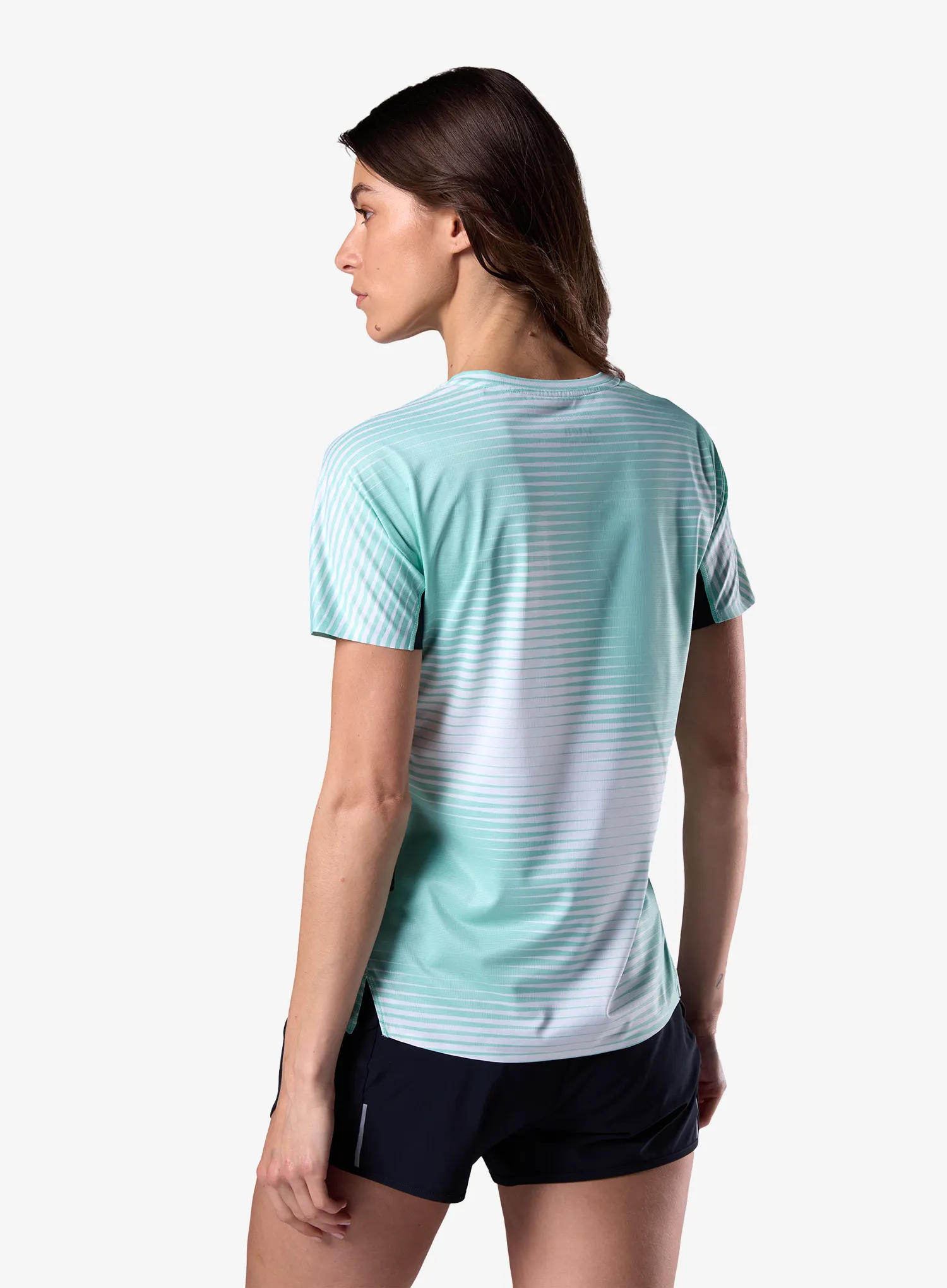 Bėgimo marškinėliai moteriški Rossignol Sapa Ultra Tee - white line fogg