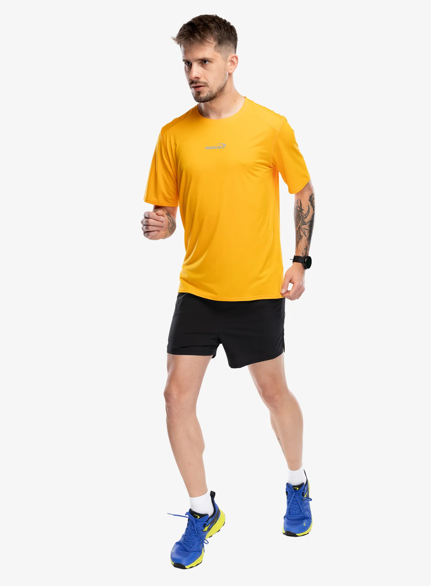 Bėgimo marškinėliai Inov-8 Airlite Short Sleeve T-Shirt - yellow