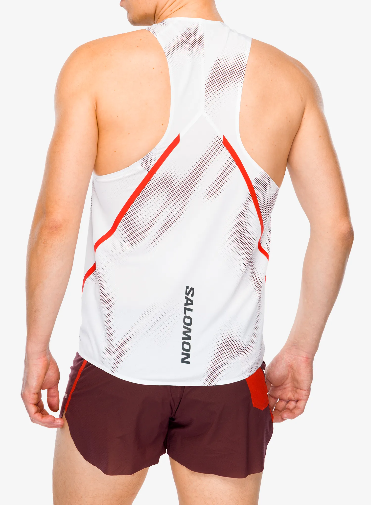 Bėgimo marškinėliai Salomon S/Lab Speed Singlet - white/and