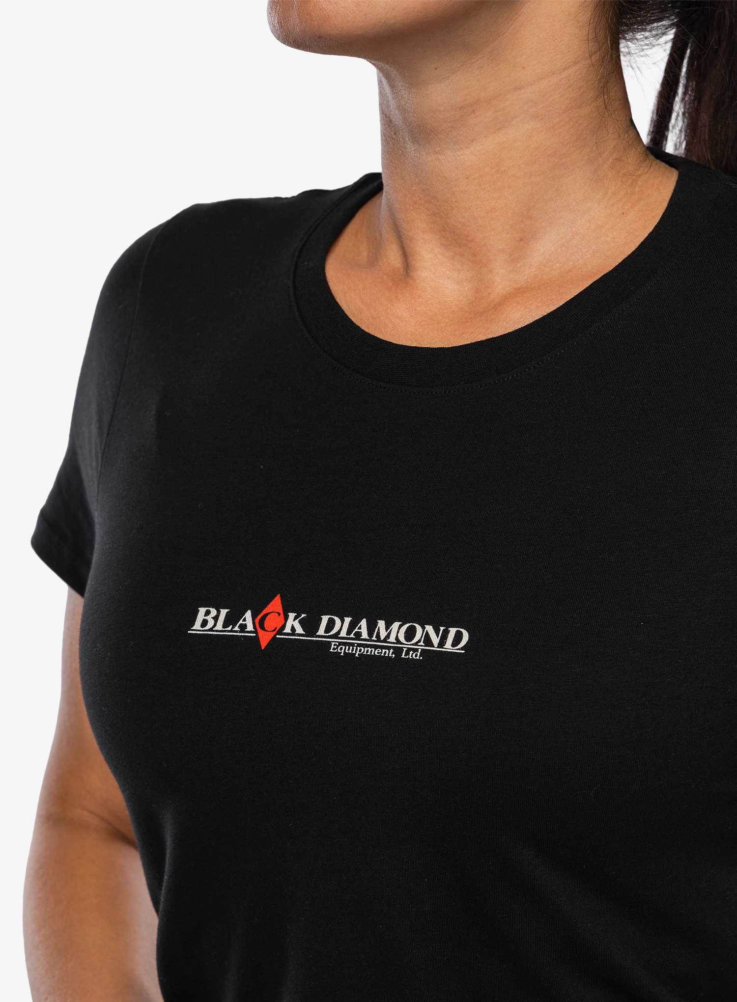 Moteriški marškinėliai Black Diamond Heritage Wordmark SS Tee - black