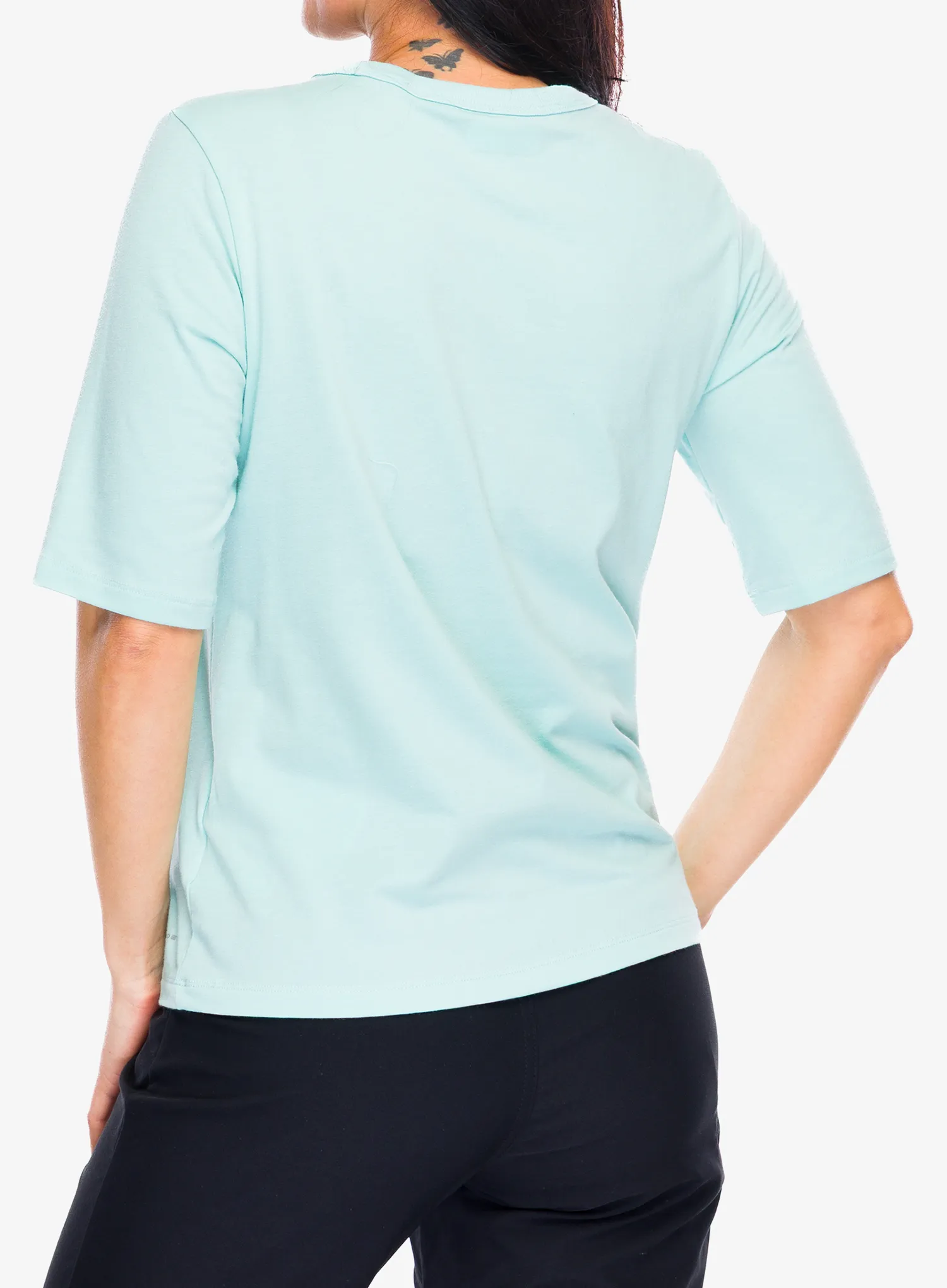 Moteriški marškinėliai Columbia Sun Trek 1/2 Sleeve Tee - spray/spray