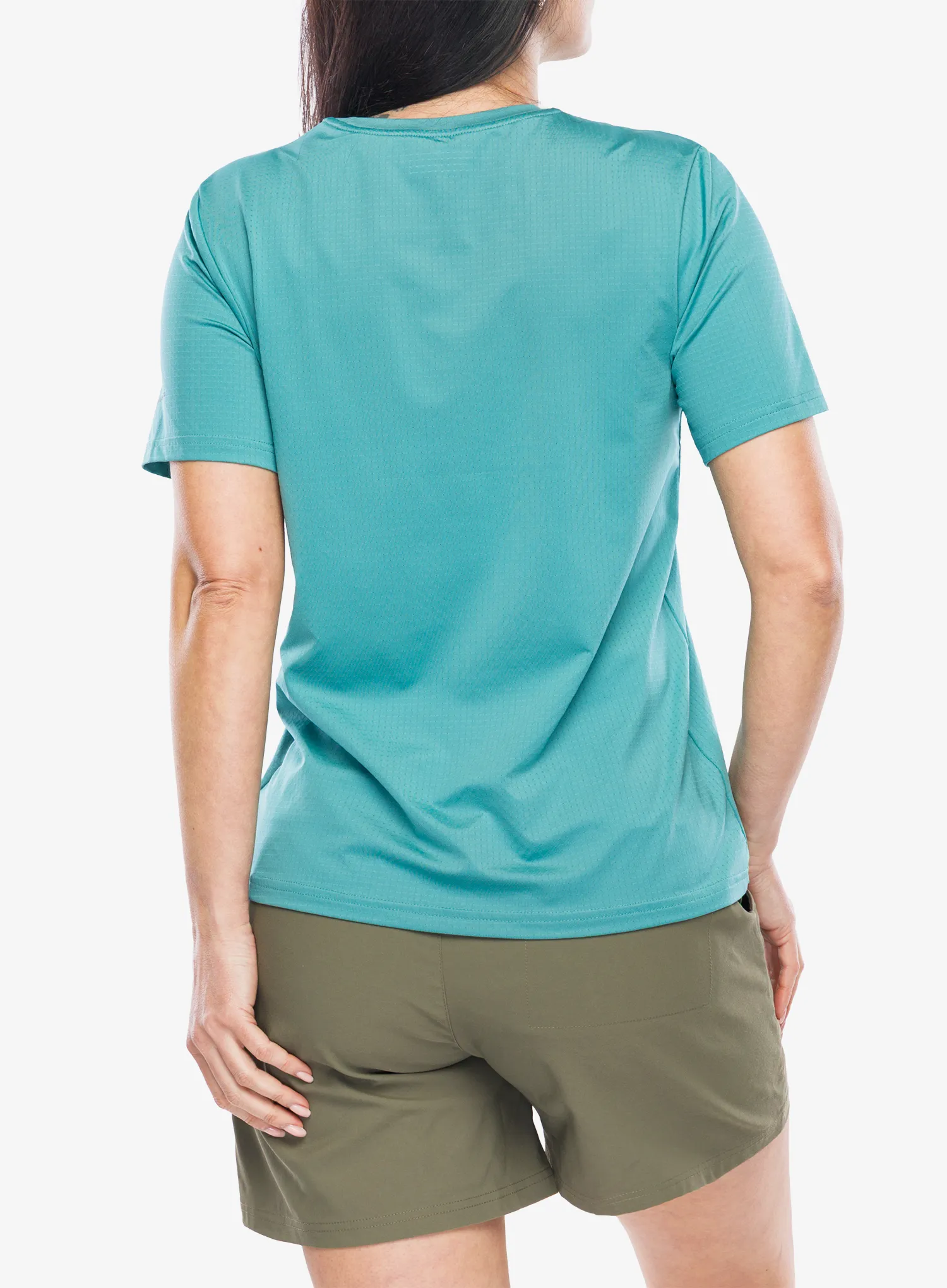 Moteriški marškinėliai Columbia Wild Springs S/S - teal