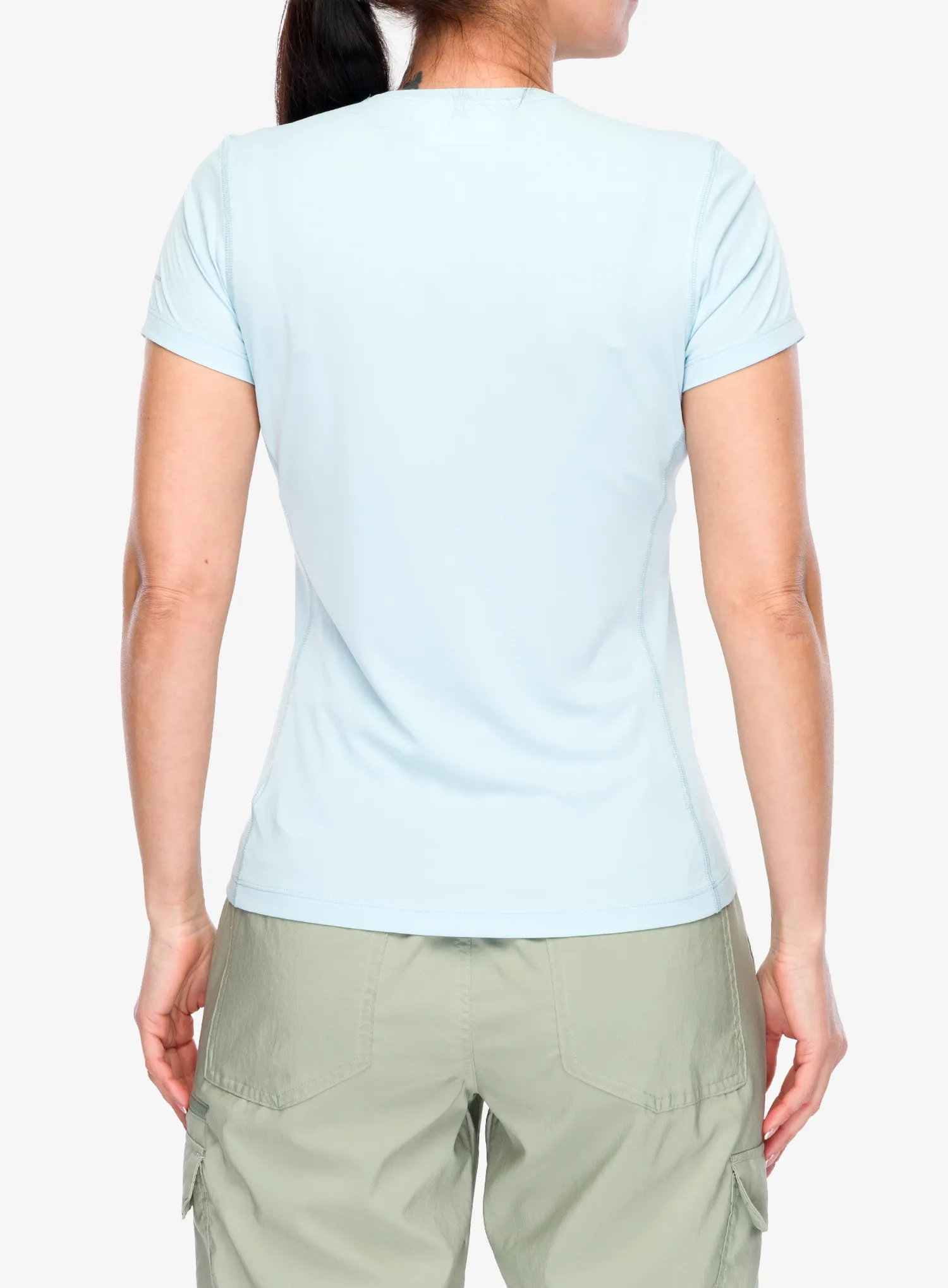 Moteriški marškinėliai Columbia Zero Rules Light S/S Crew - marine light