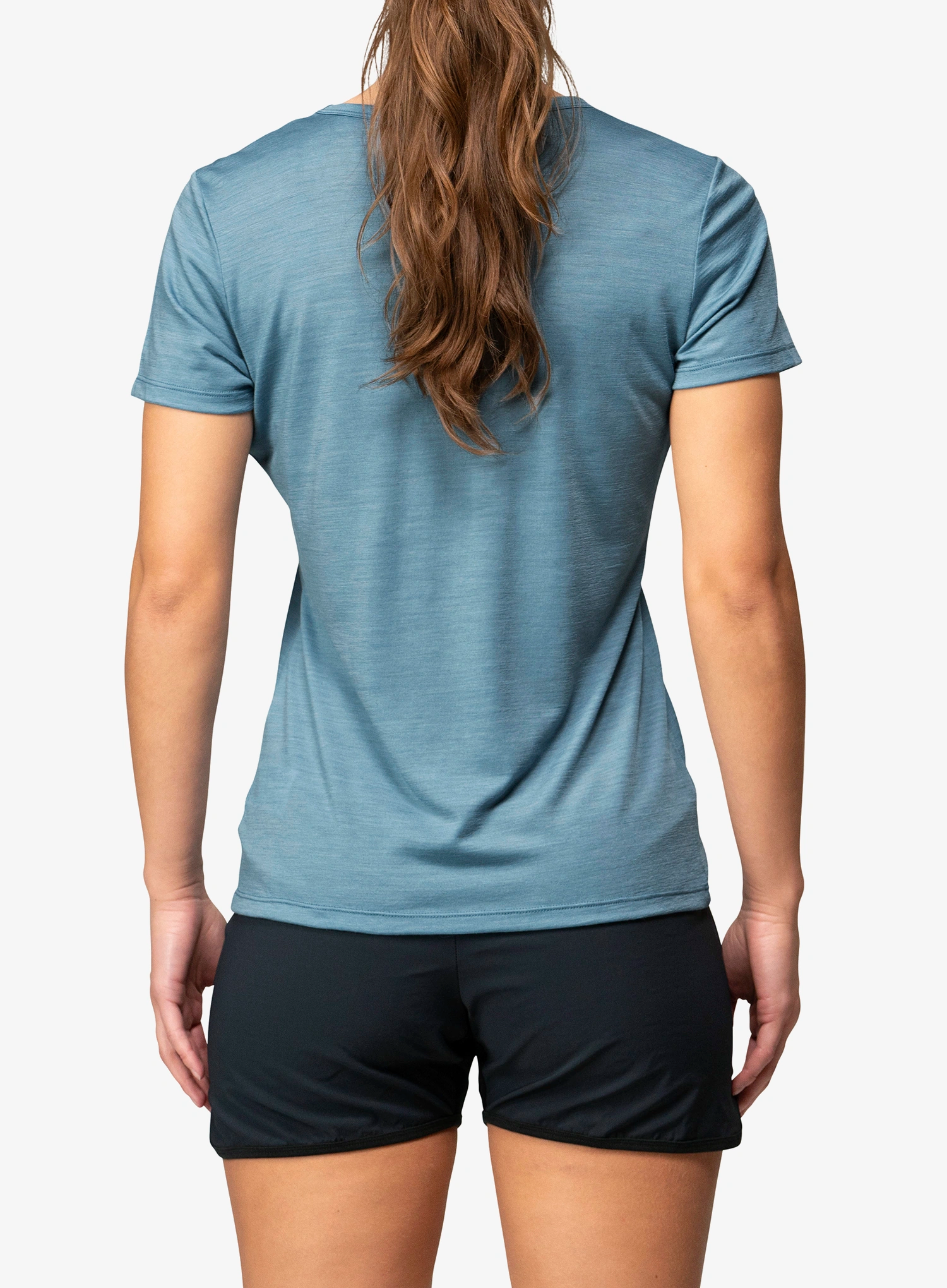 Moteriški marškinėliai Devold Active Spring Tee - skyblue
