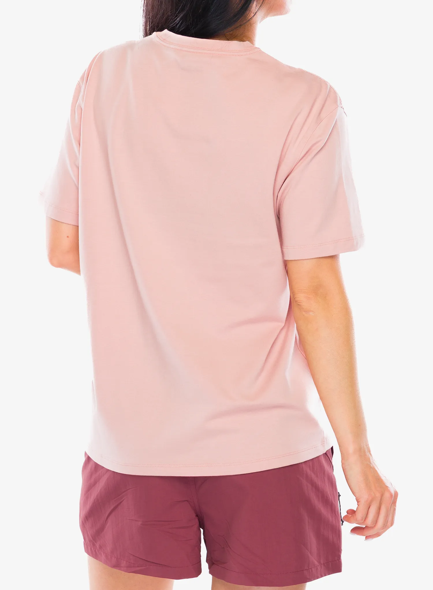 Moteriški marškinėliai Fjallraven Relaxed T-shirt - chalk rose