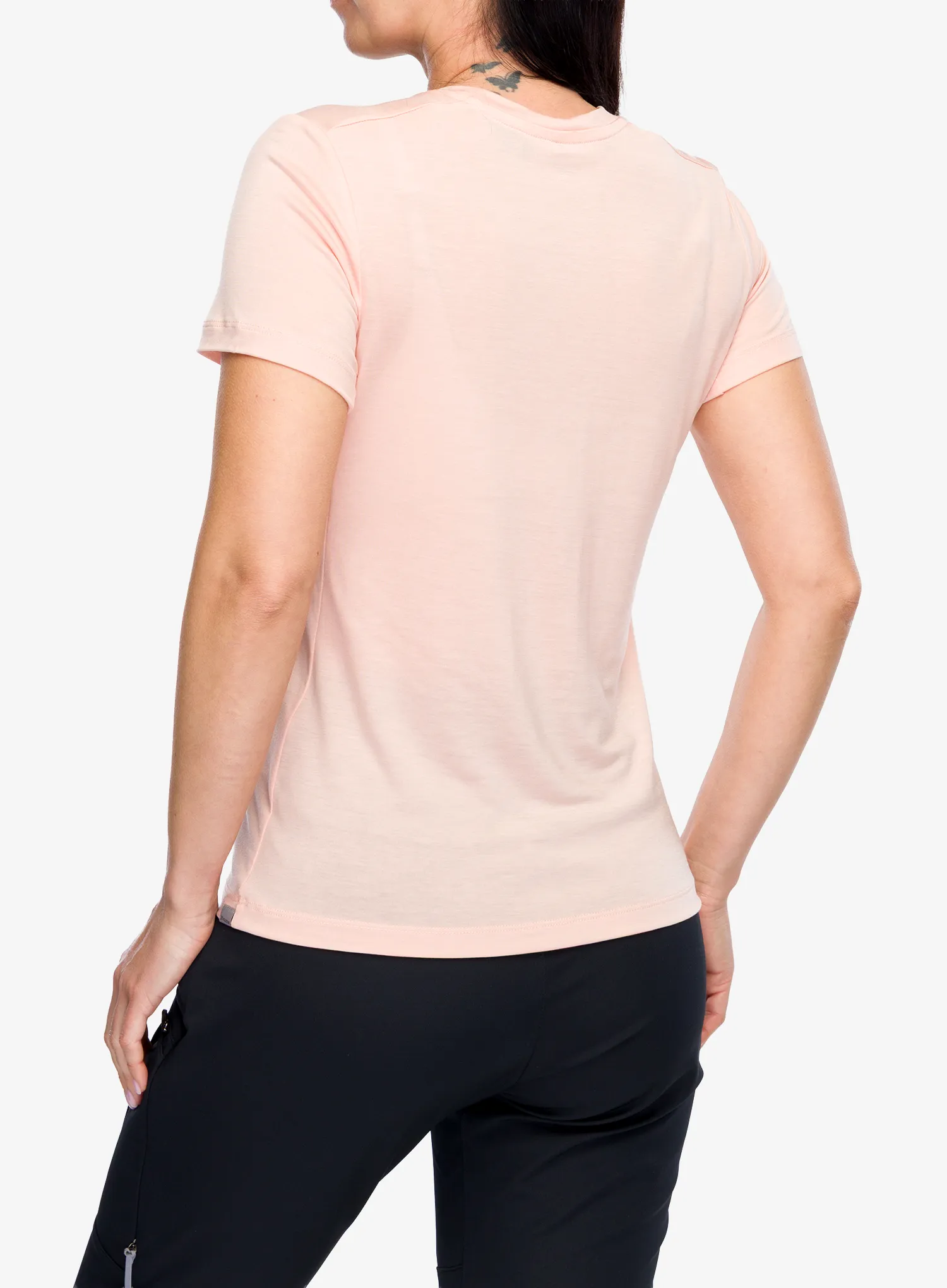 Moteriški marškinėliai Houdini Tree Message Tee - dulcet pink/circle