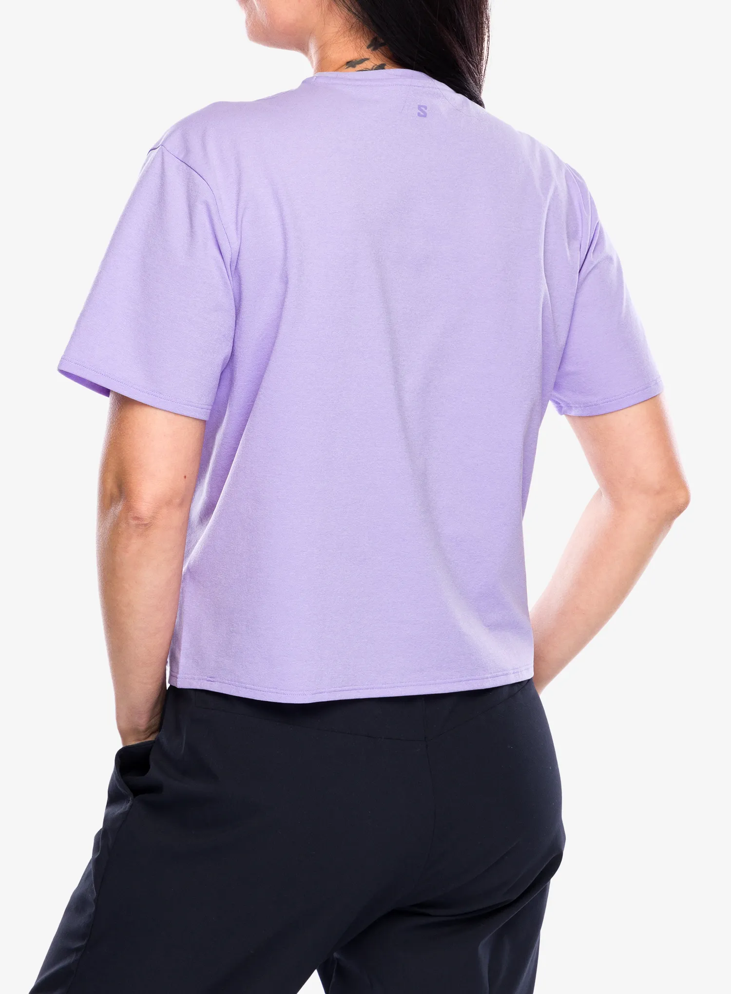 Moteriški marškinėliai Salomon Trackline S/S Tee - violet tulip
