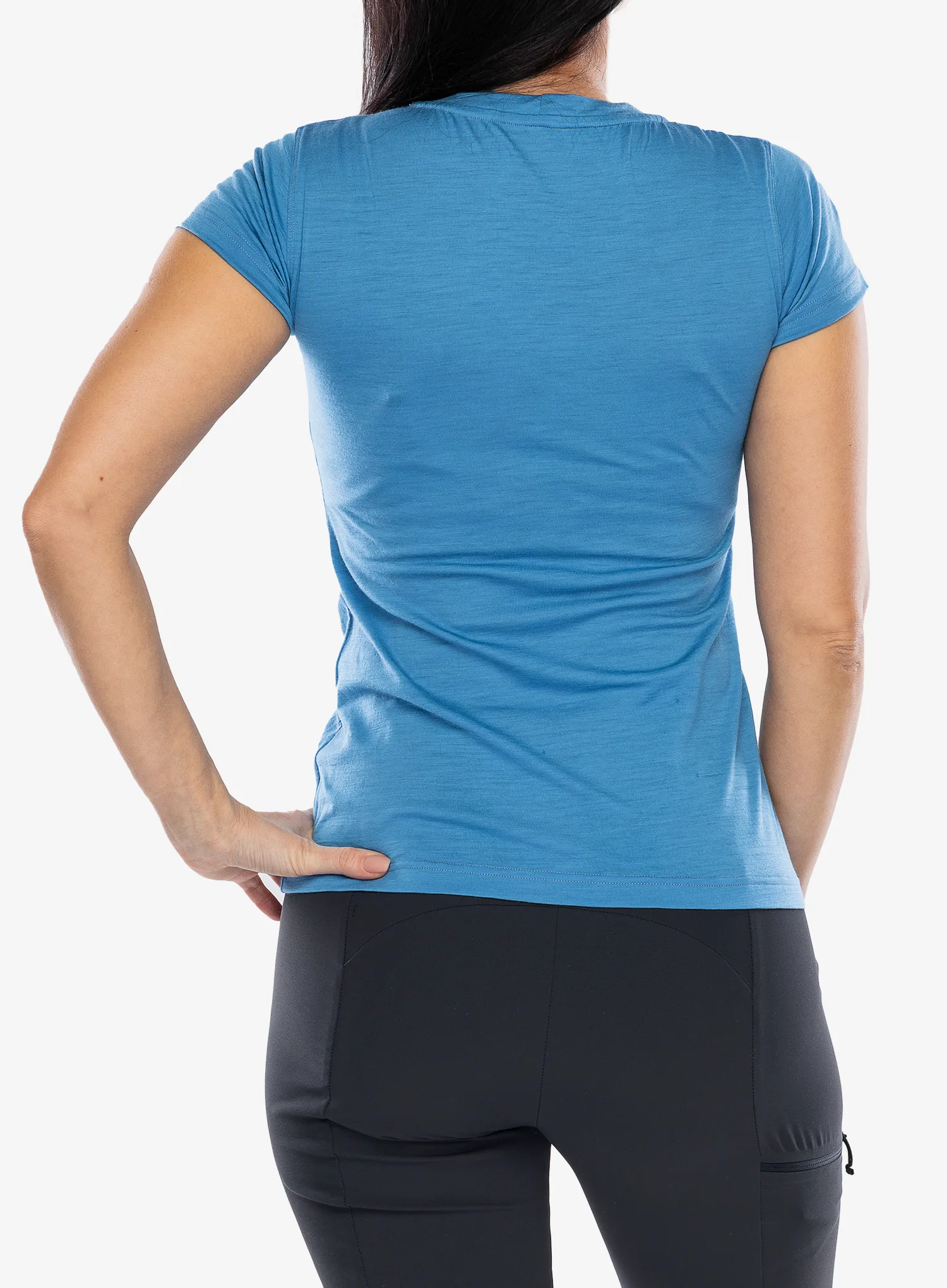 Moteriški marškinėliai Sensor Merino Active PT Tee S/S - blue mountains