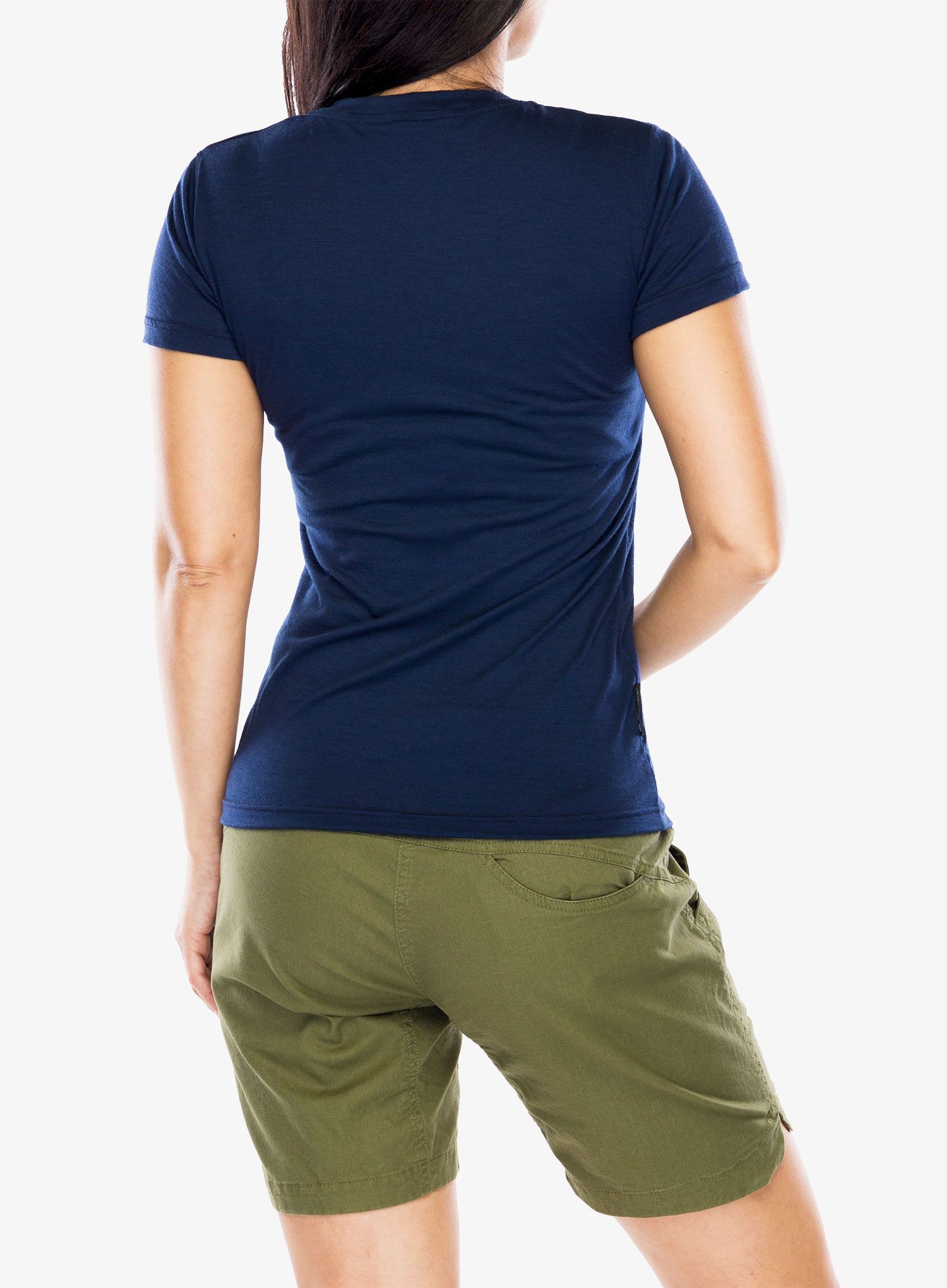 Moteriški marškinėliai Sensor Merino Active PT Tee S/S - deep blue mountains