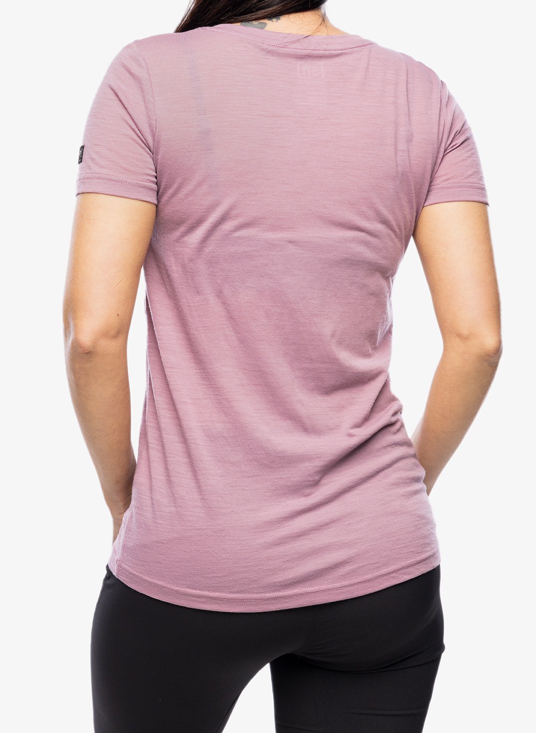 Moteriški marškinėliai Super.natural Tied By Heart Tee - orchid/feather grey/blueberry