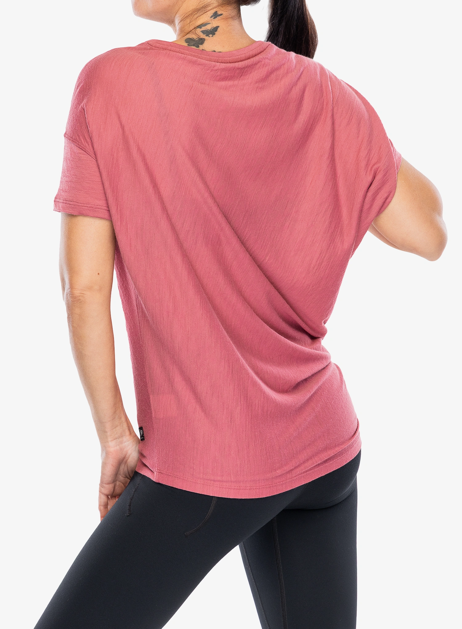 Moteriški marškinėliai Super.natural Yoga Loose Tee - mauvewood