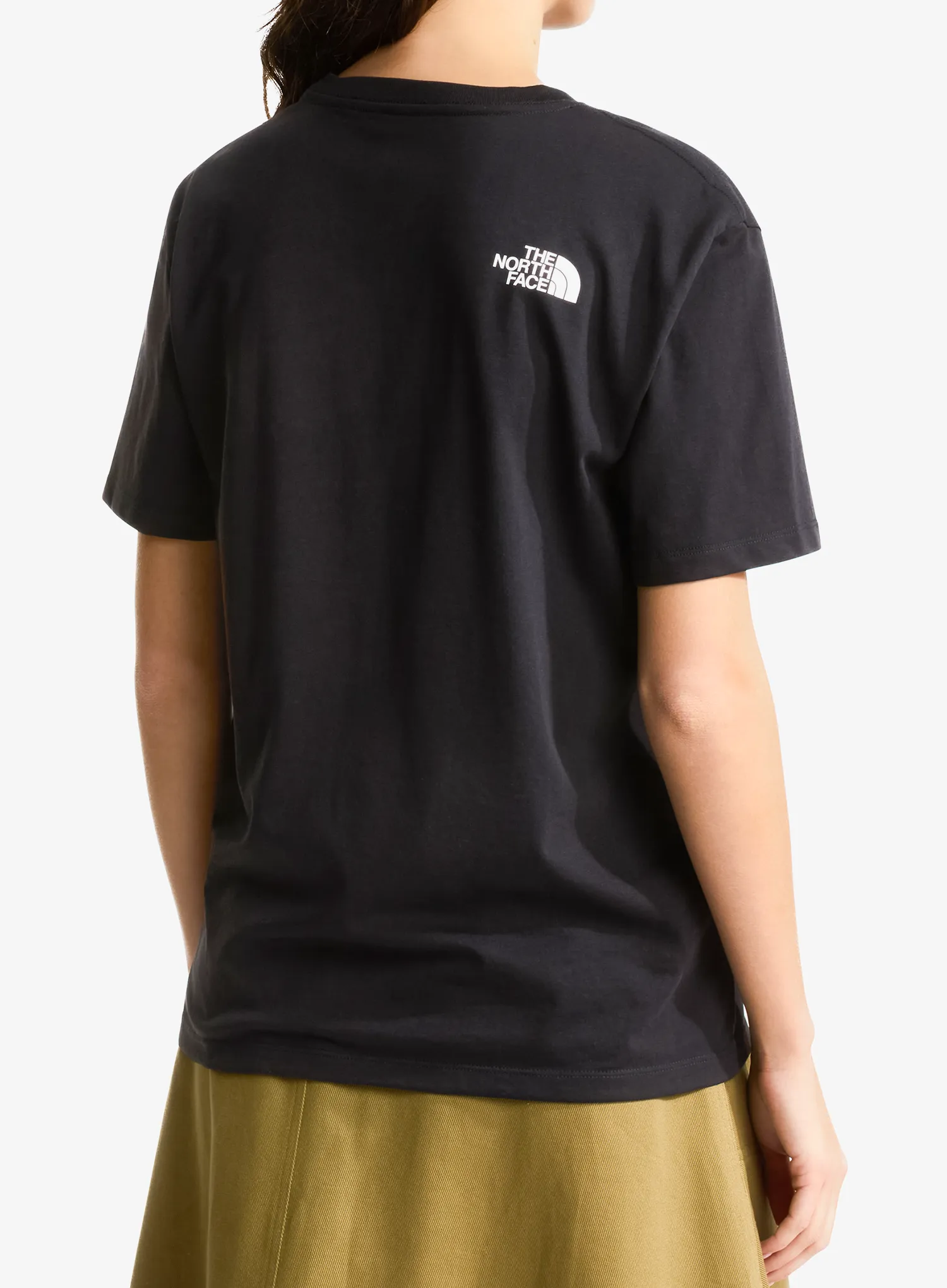 Moteriški marškinėliai The North Face Evolution Half Dome Relaxed Short Sleeve - black/white