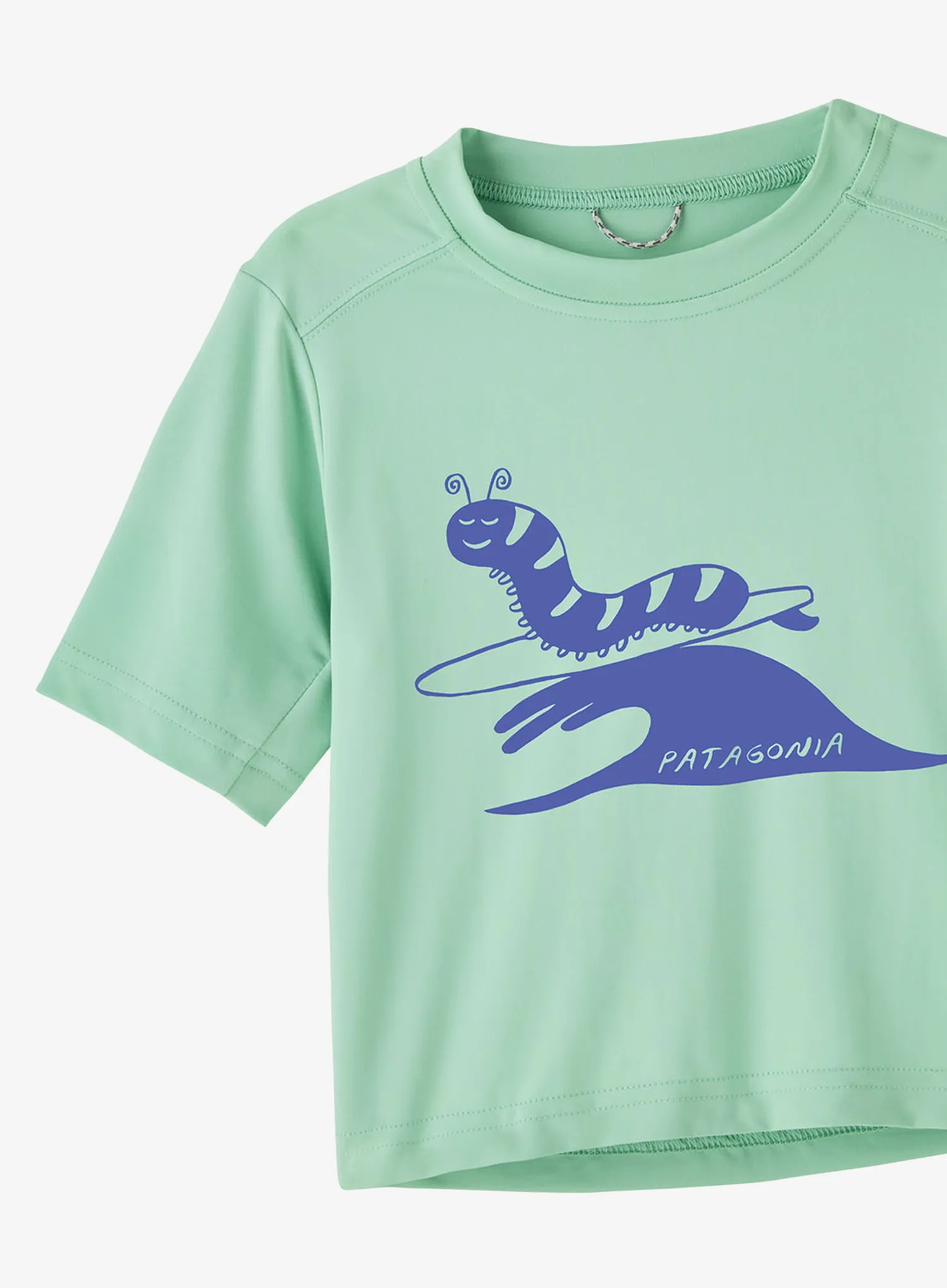 Marškinėliai vaikams Patagonia Cap SW T-Shirt - caterpillar chill/rinsed green