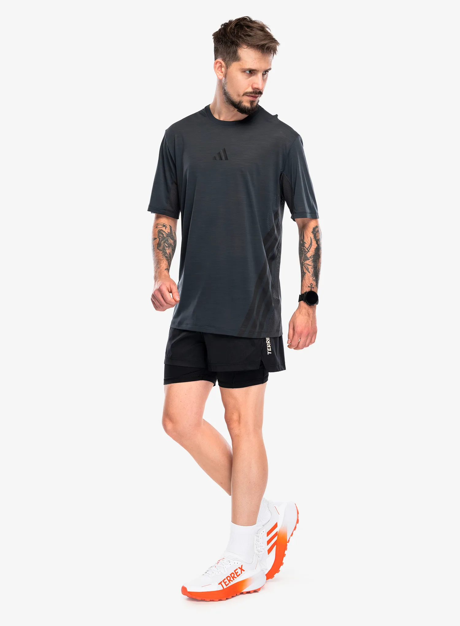 Bėgimo marškinėliai adidas TERREX Xperior Climacool T-Shirt - carbon