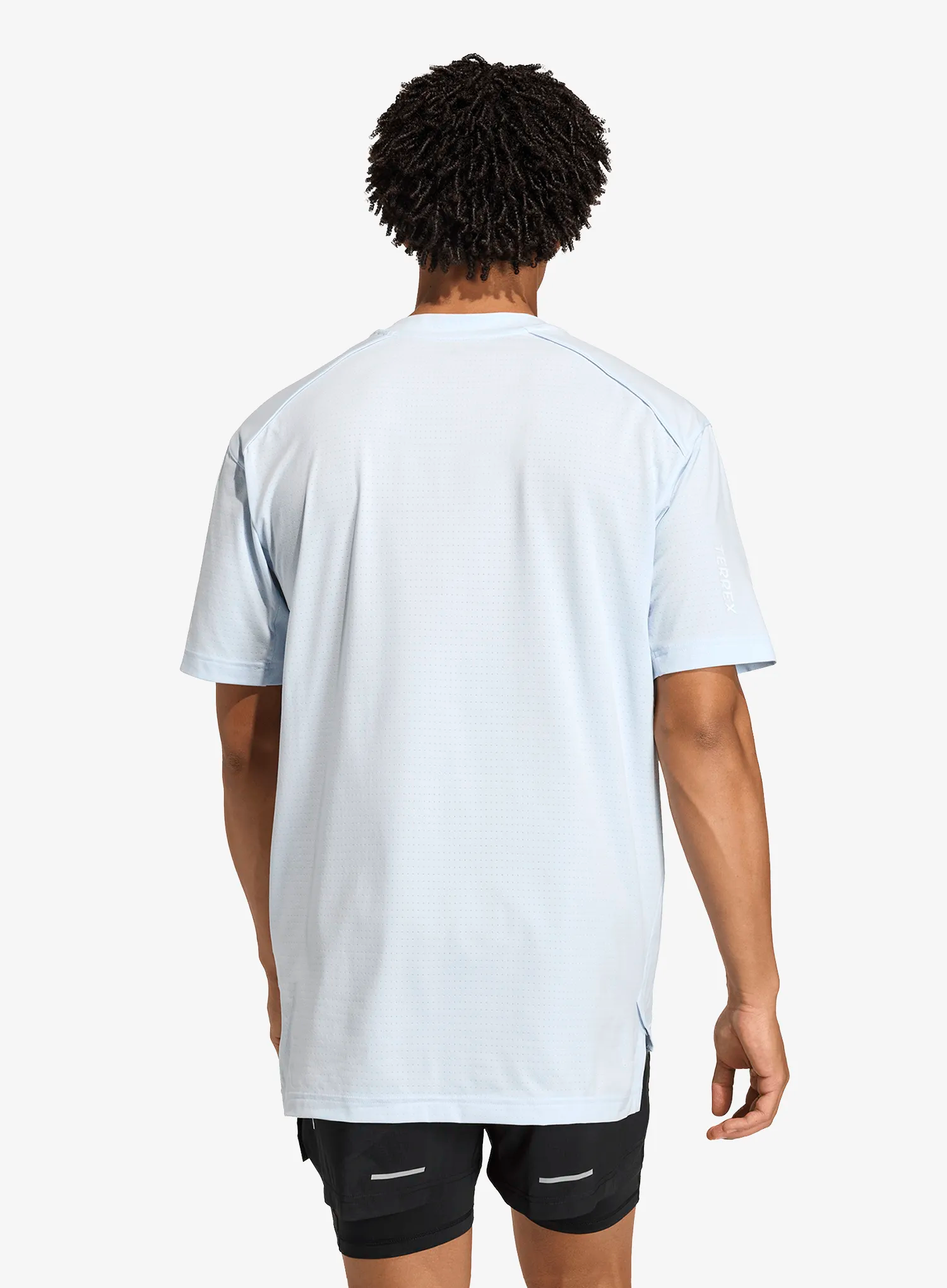 Bėgimo marškinėliai adidas TERREX Xploric Climacool Trail Tee - crystal sky