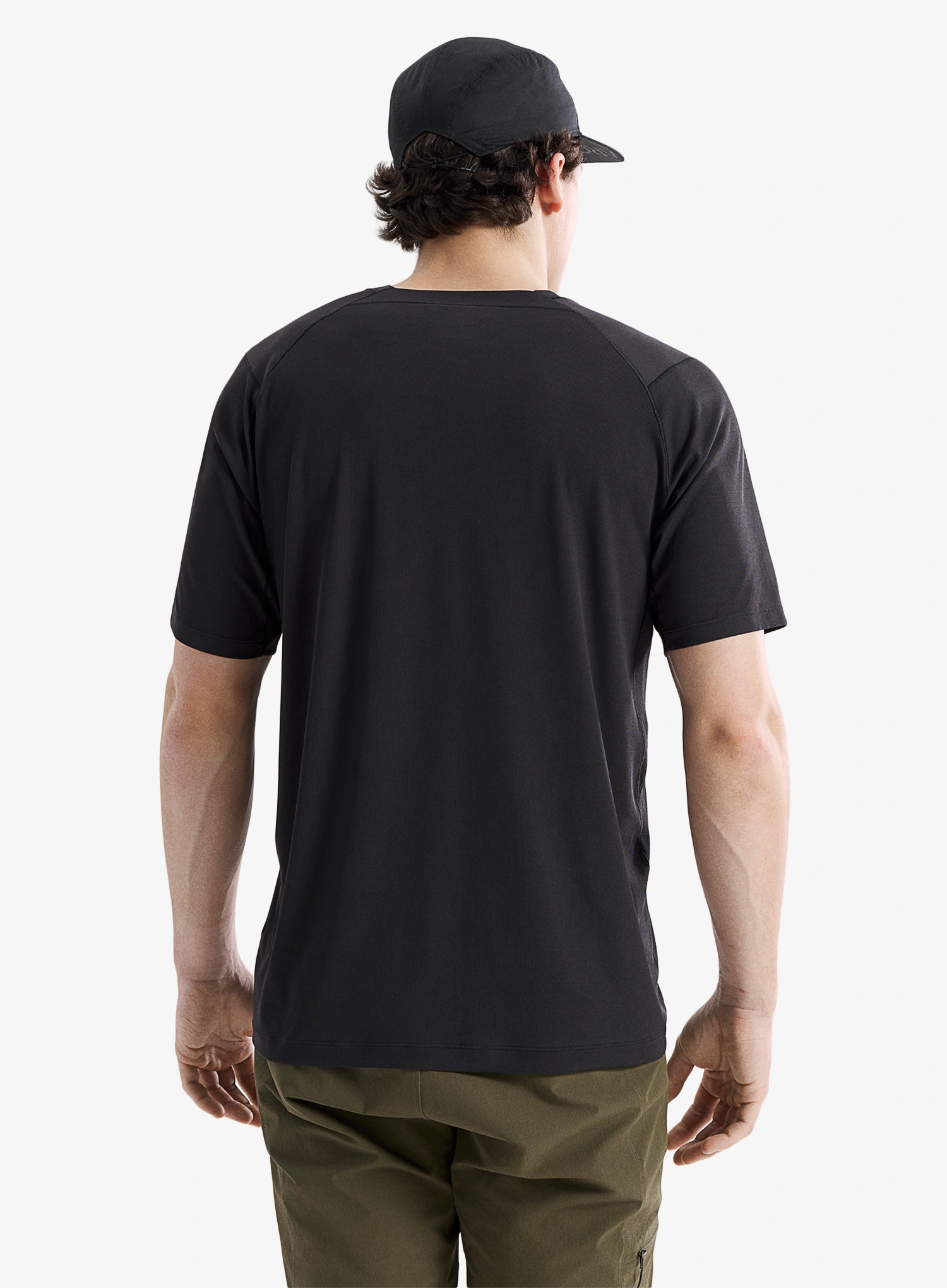 Bėgimo marškinėliai Arcteryx Cormac Crew SS - black