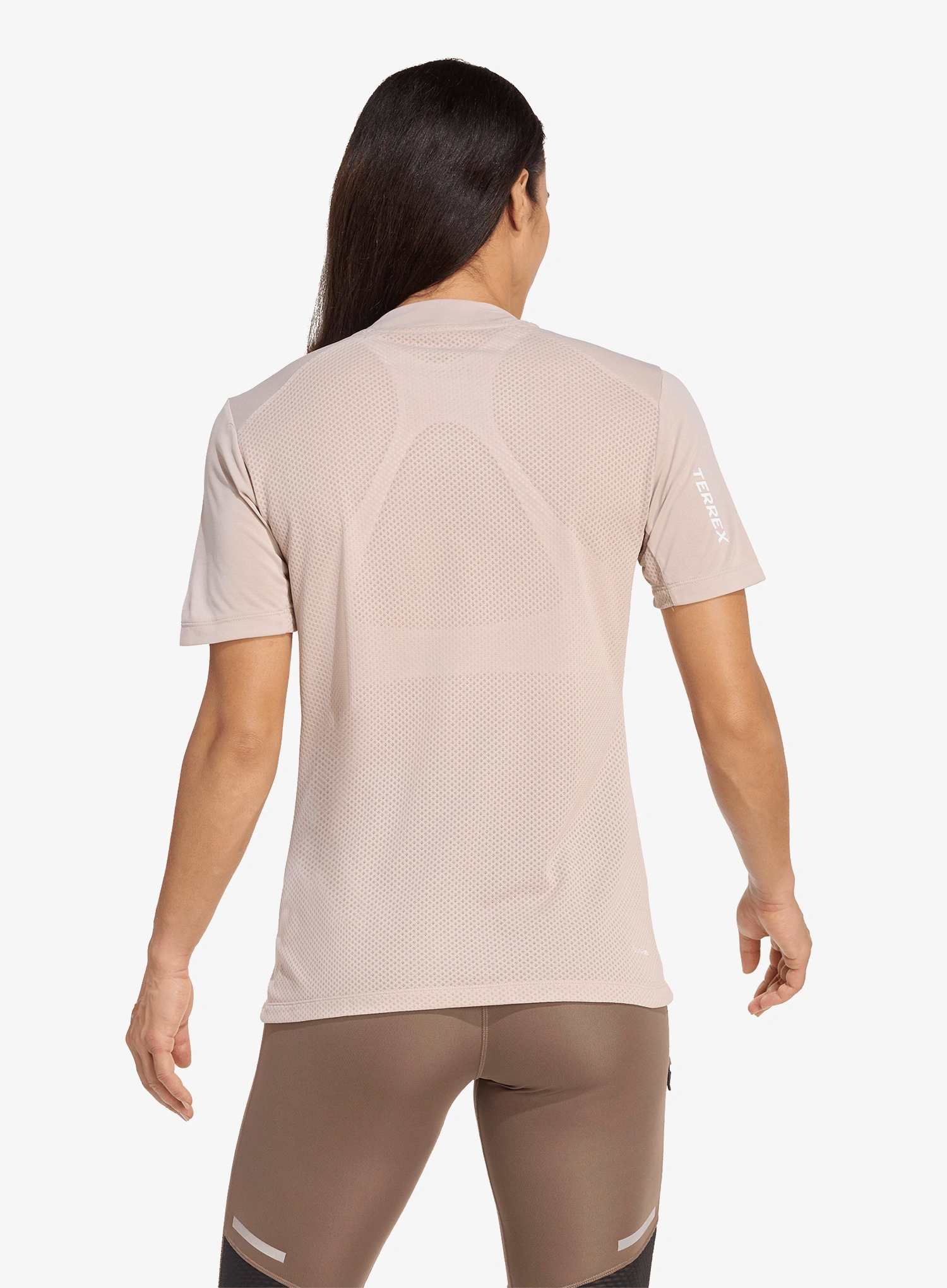 Bėgimo marškinėliai moterims adidas TERREX Xperior Climacool Tee - wonder taupe