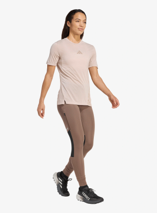 Bėgimo marškinėliai moterims adidas TERREX Xperior Climacool Tee - wonder taupe