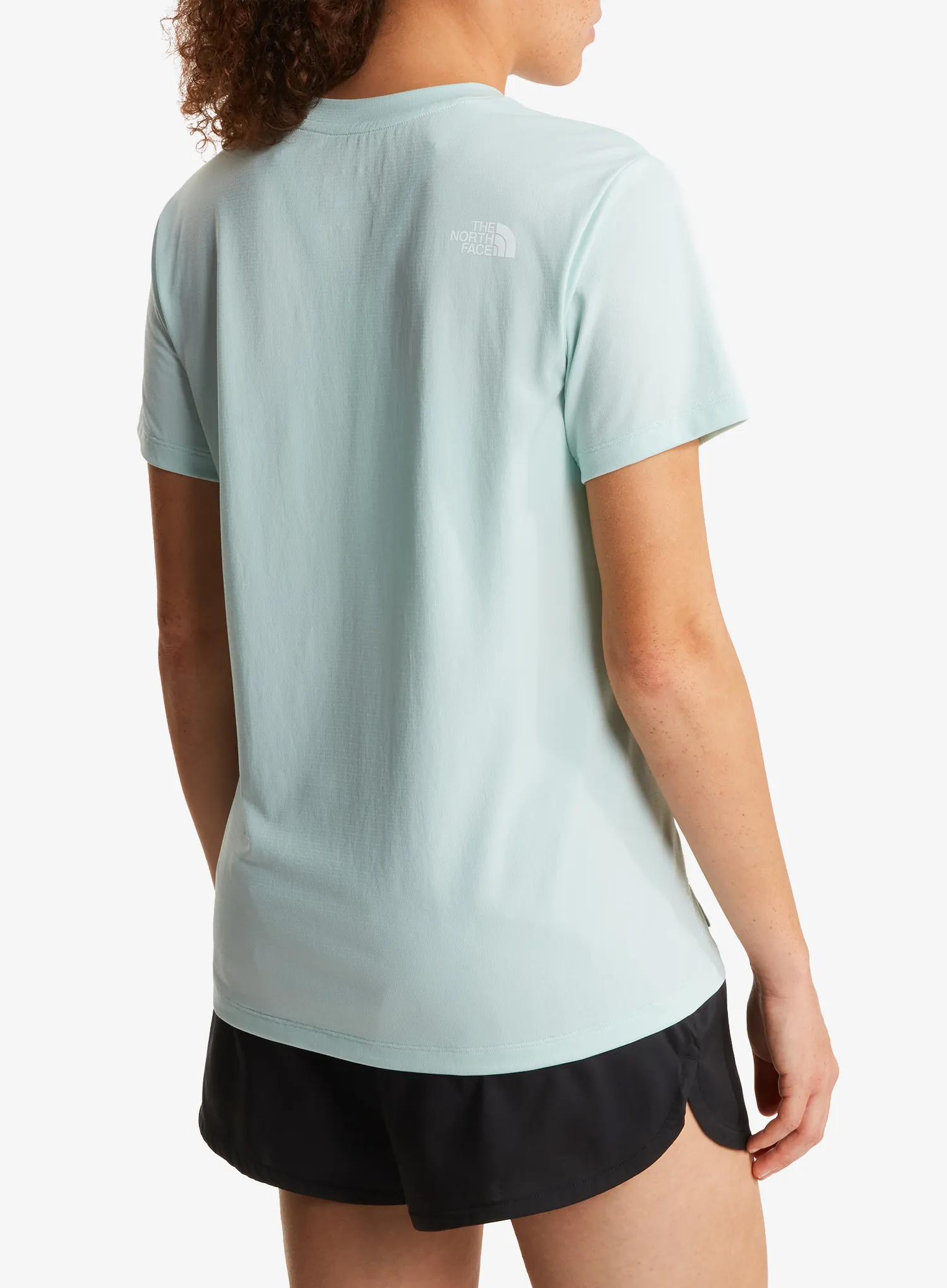 Bėgimo marškinėliai moterims The North Face Flex S/S Tee Reg - opal frost