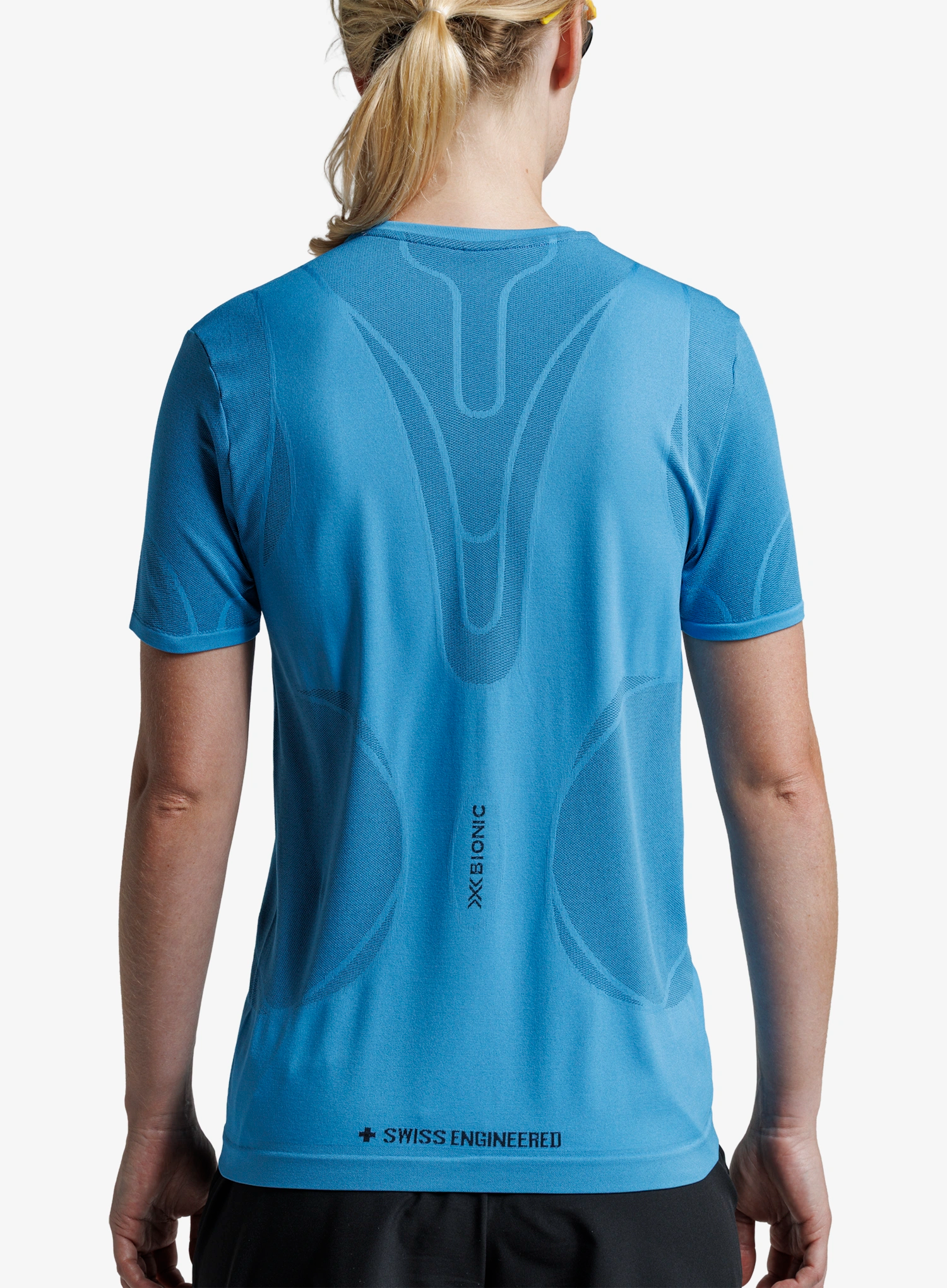 Bėgimo marškinėliai moterims X-Bionic Xceed Run Perform Shirt - eternal ice/ice