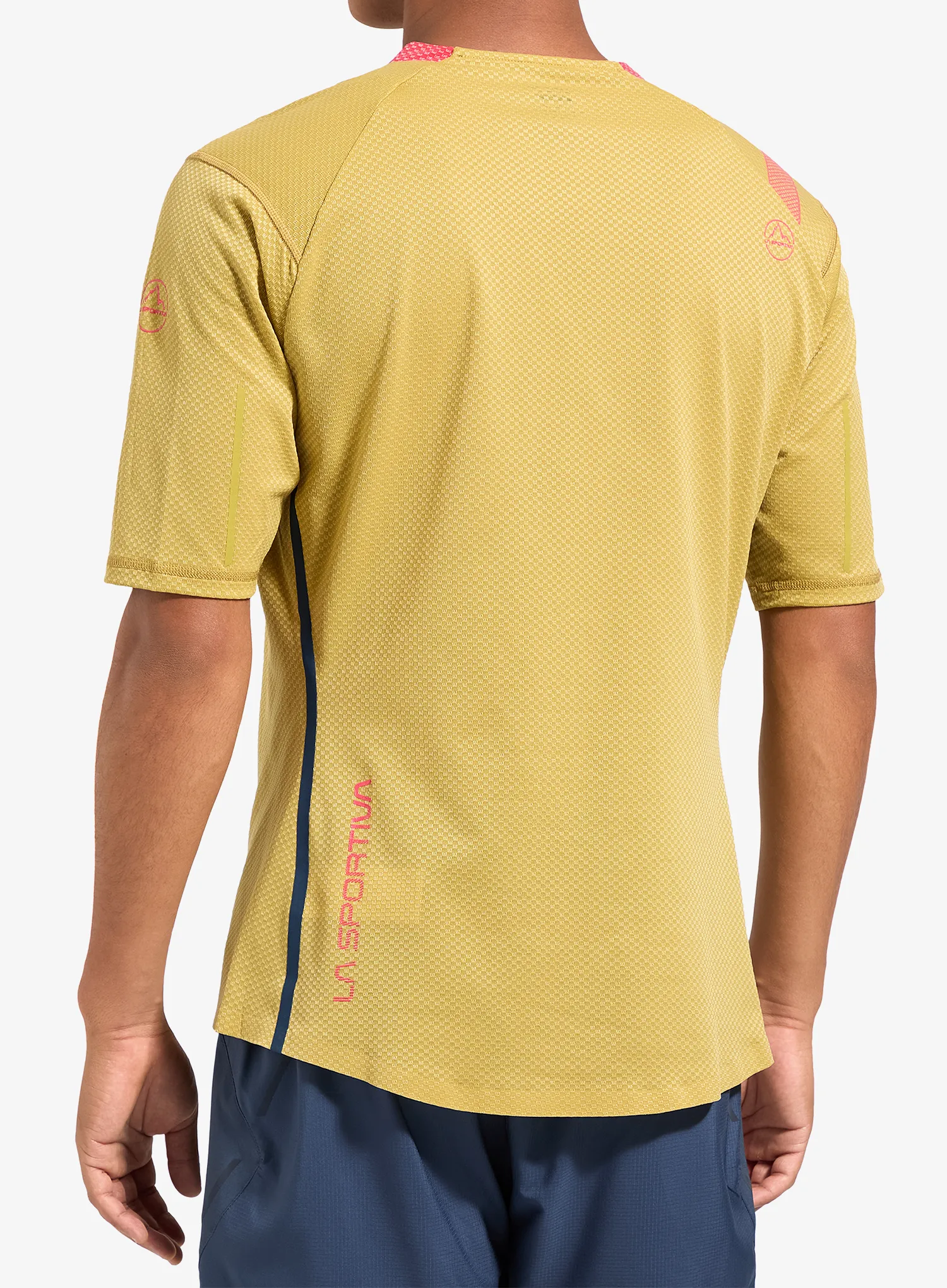 Bėgimo marškinėliai La Sportiva Trail Bite T-Shirt - savana/mountain red
