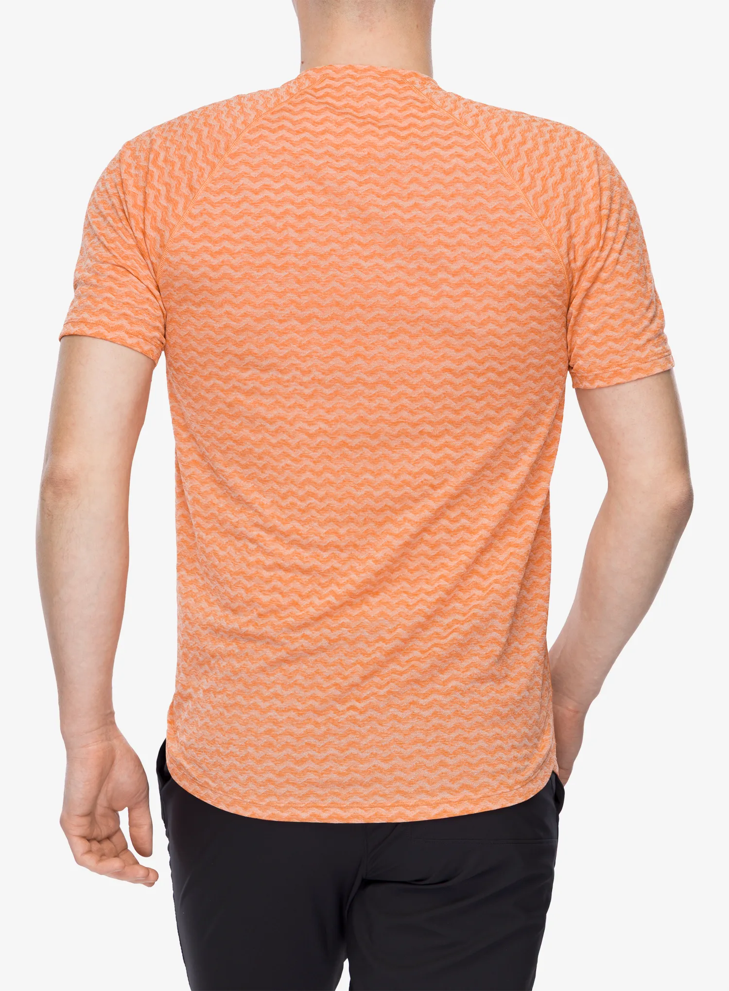 Bėgimo marškinėliai Patagonia Ridge Flow Shirt - pollinator orange